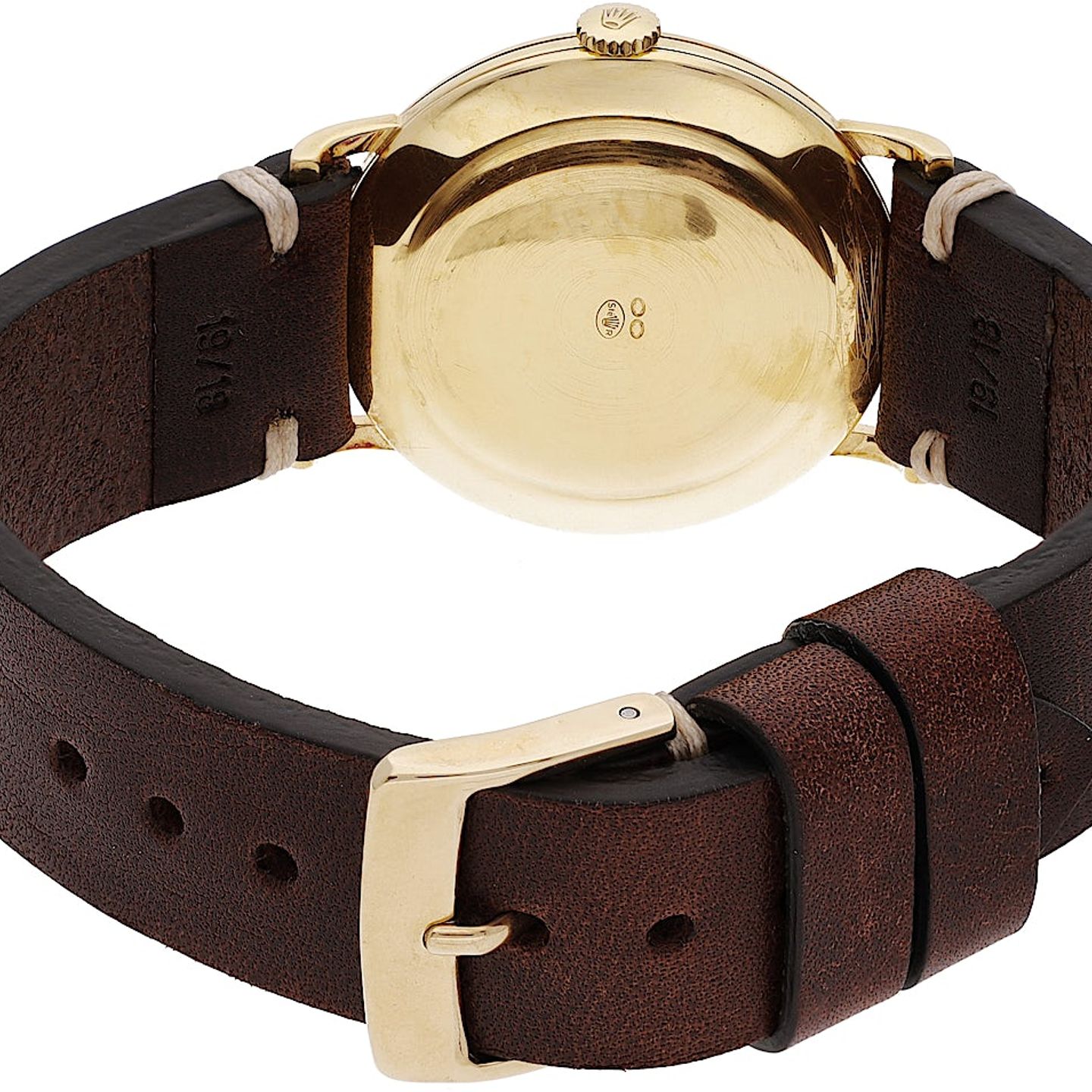 Rolex Precision 9659 (Onbekend (willekeurig serienummer)) - Zilver wijzerplaat 34mm Geelgoud (5/5)