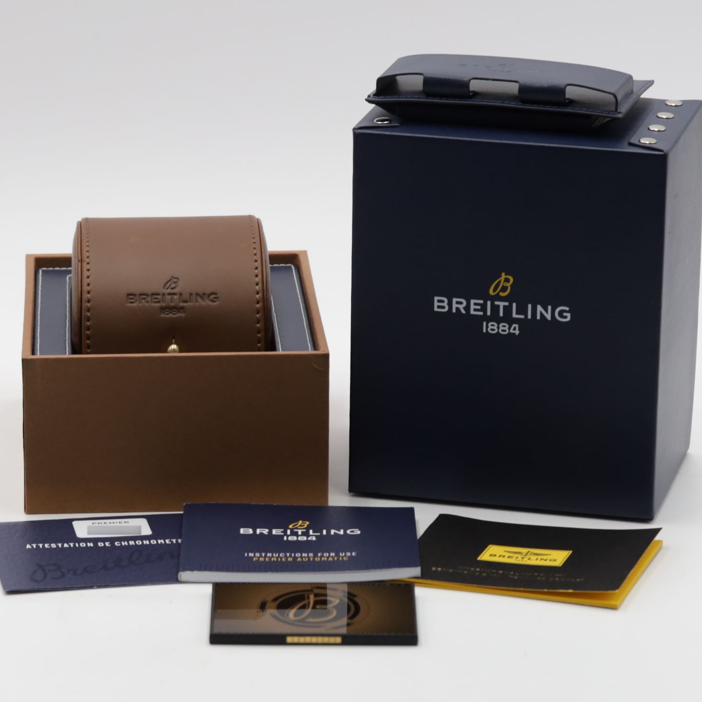 Breitling Premier Automatic 40 A37340351C1P1 (Onbekend (willekeurig serienummer)) - Blauw wijzerplaat 40mm Staal (8/8)