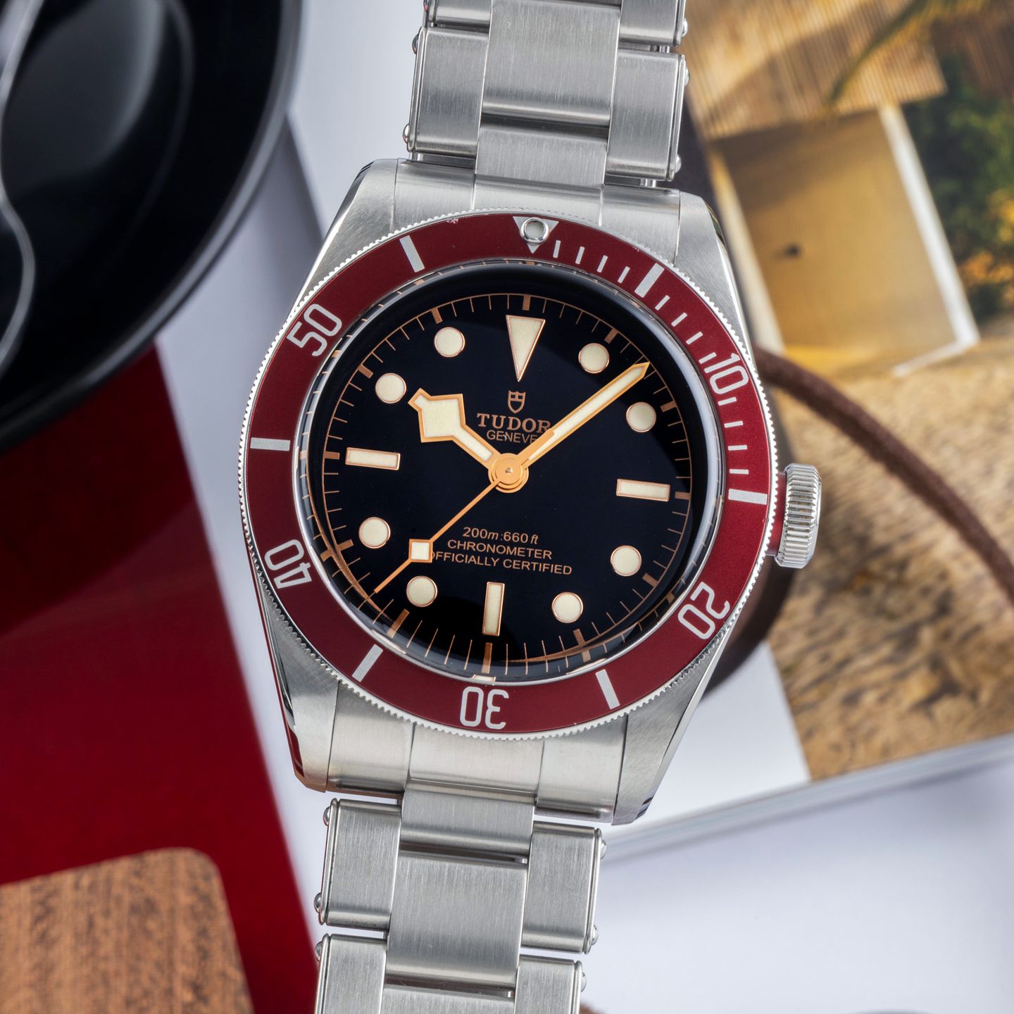 Tudor Black Bay 79230R (Onbekend (willekeurig serienummer)) - Zwart wijzerplaat 41mm Staal (3/8)