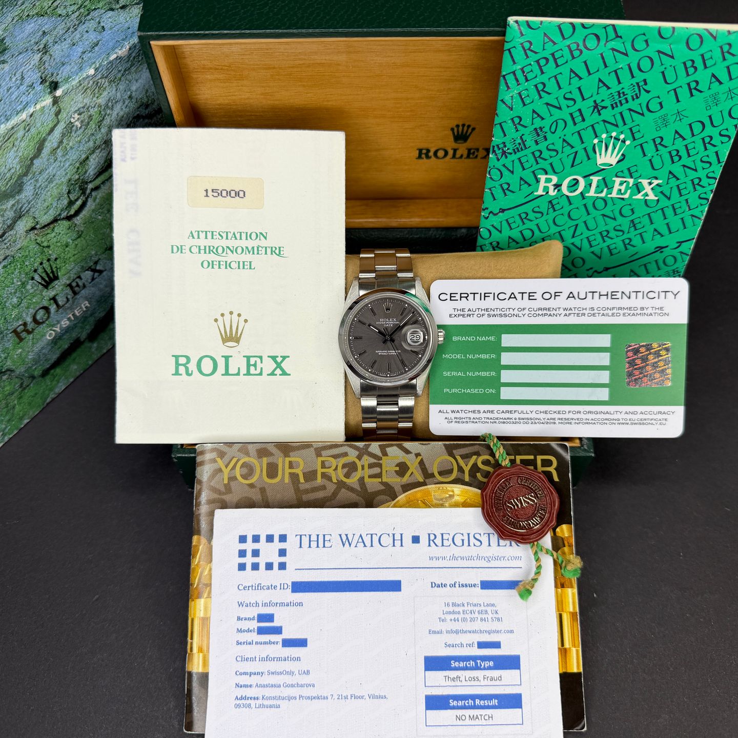 Rolex Oyster Perpetual Date 15000 - (3/8)