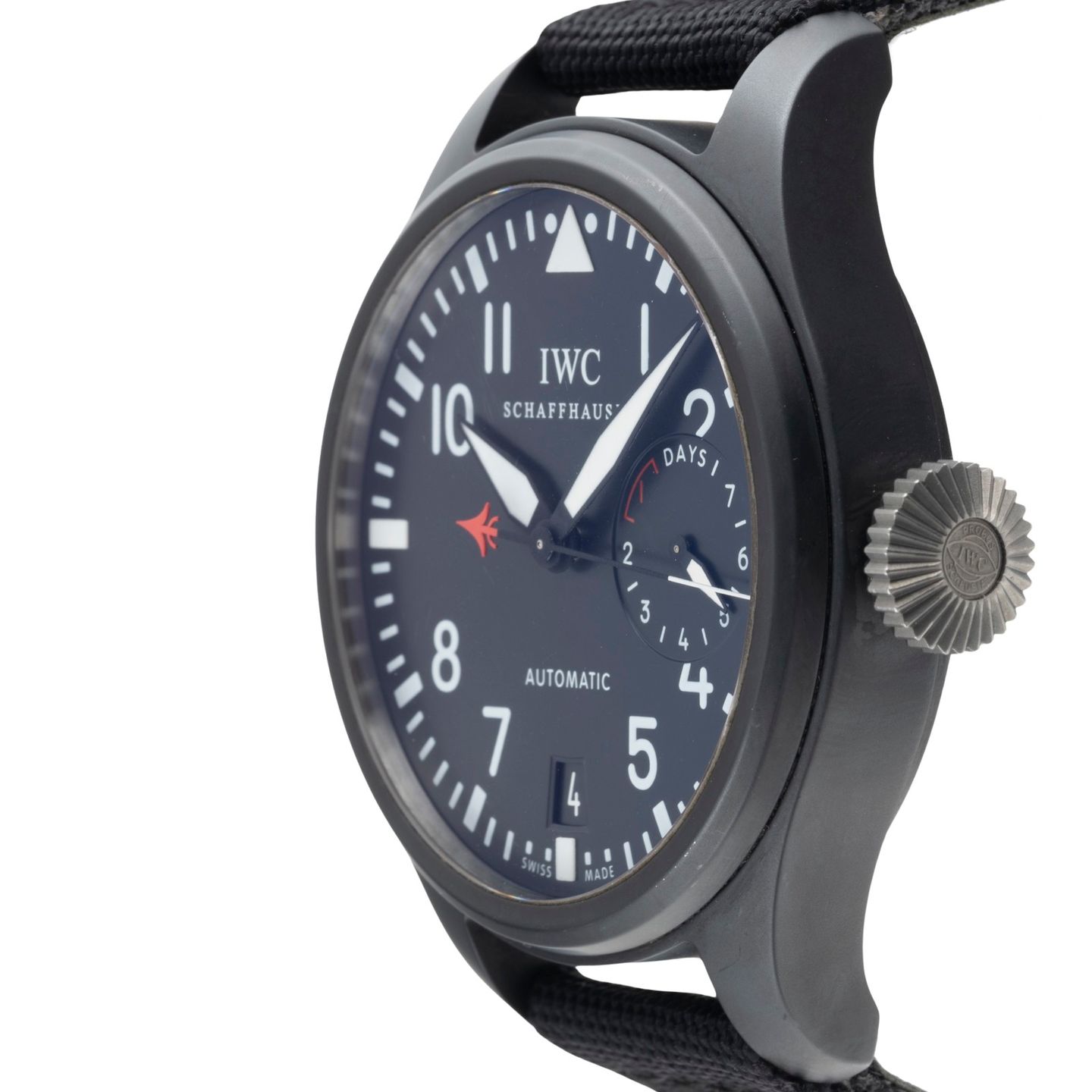 IWC Big Pilot Top Gun IW501901 (Onbekend (willekeurig serienummer)) - Zwart wijzerplaat 48mm Keramiek (6/8)