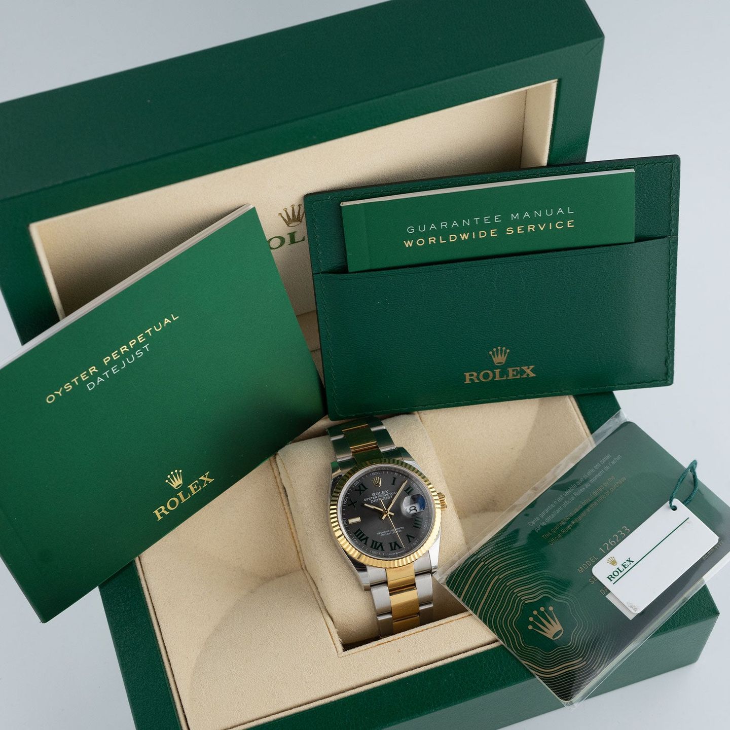 Rolex Datejust 41 126333 (2021) - Grey dial 41 mm Gold/Steel case (7/7)