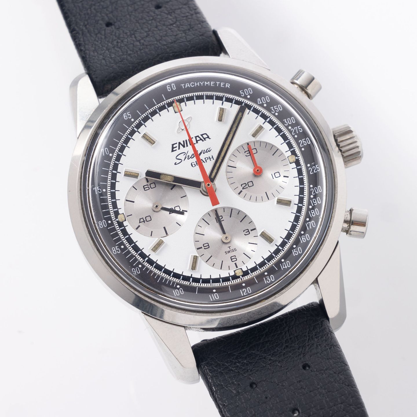 Enicar Sherpa 072-02-01 (1960) - White dial 40 mm Steel case (3/8)