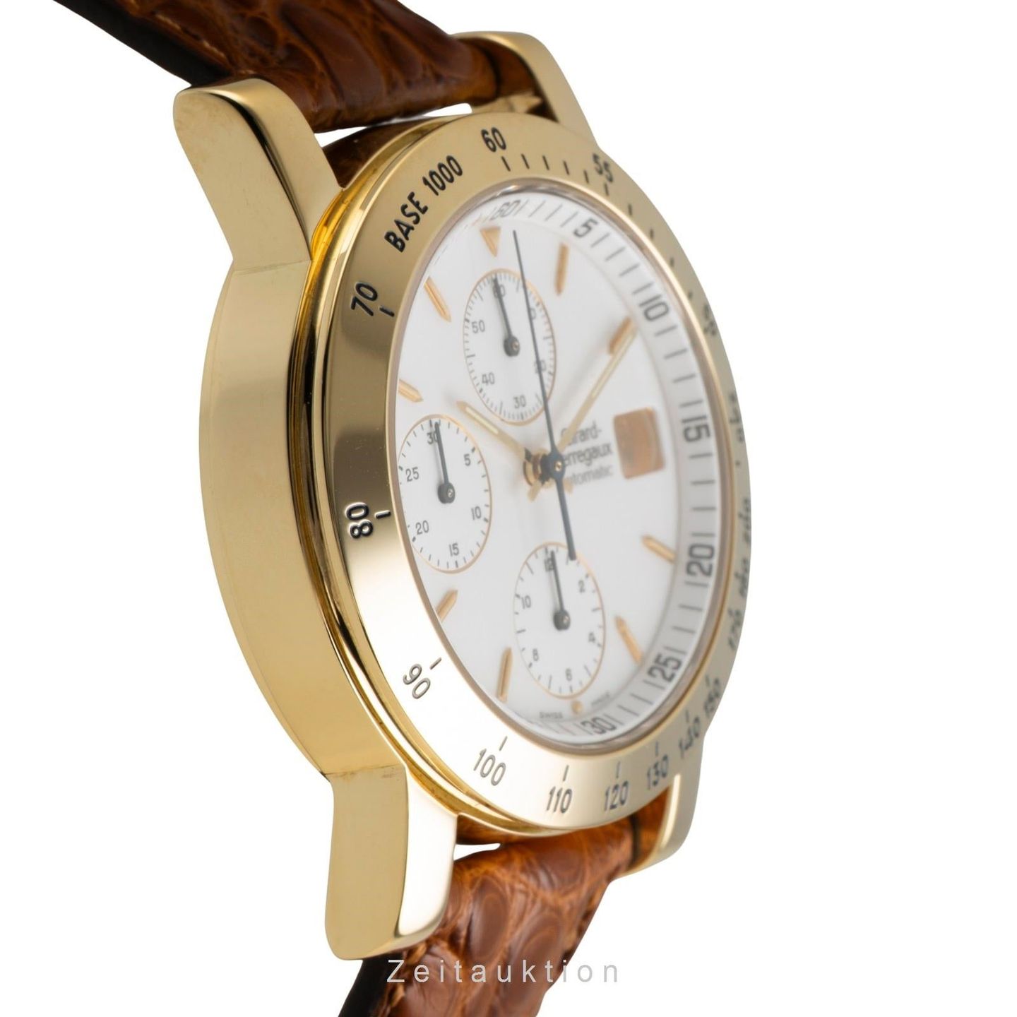 Girard-Perregaux Unknown 1010 (Unknown (random serial)) - White dial 39 mm Yellow Gold case (6/8)