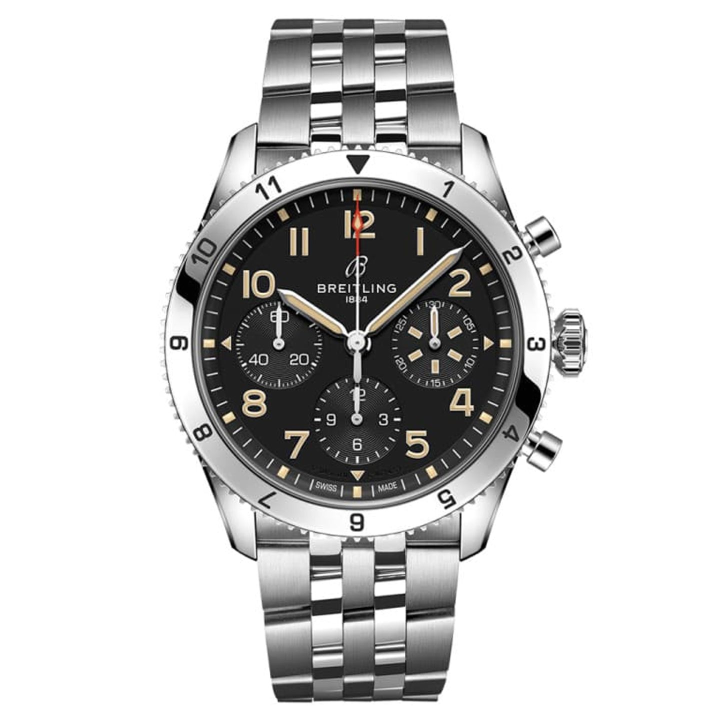 Breitling Classic AVI A233803A1B1A1 (2023) - Zwart wijzerplaat 42mm Staal (1/1)