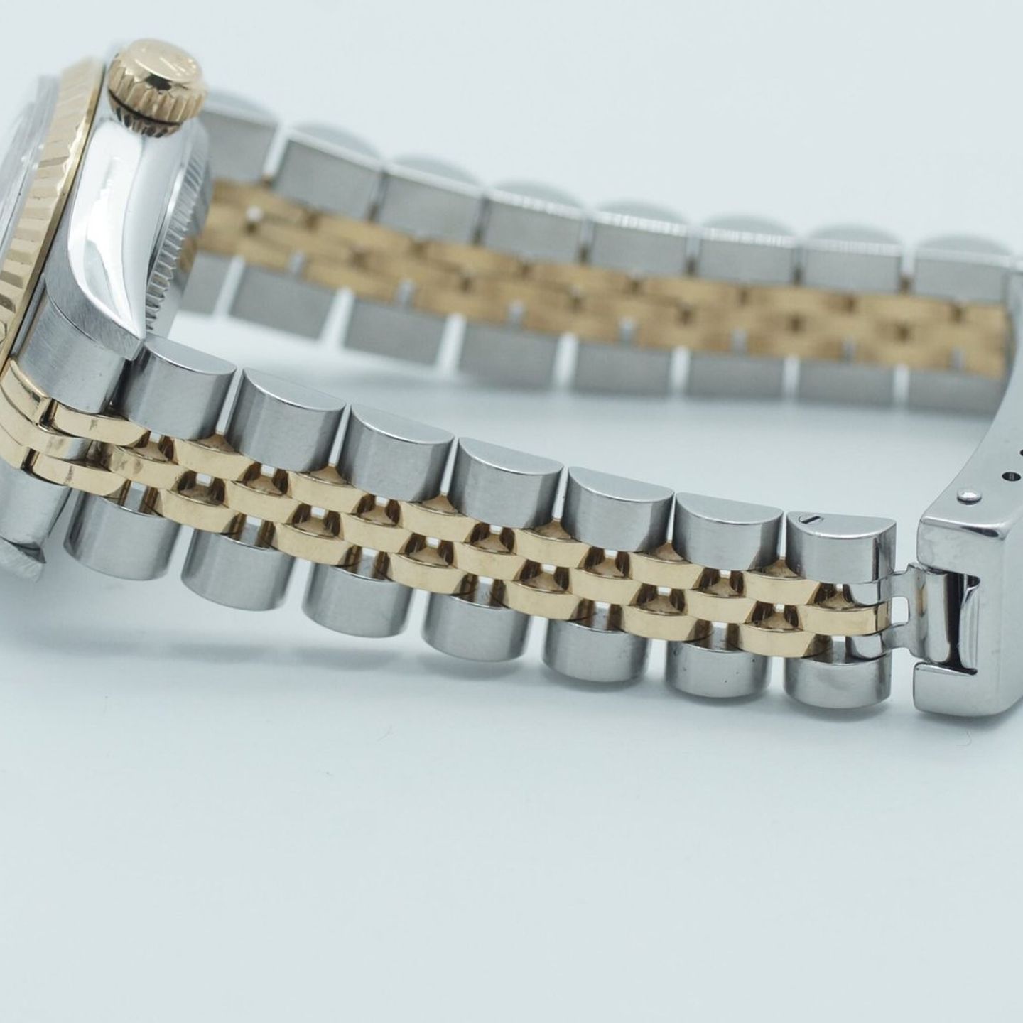 Rolex Lady-Datejust 69173 (1996) - Champagne dial 26 mm Gold/Steel case (5/8)