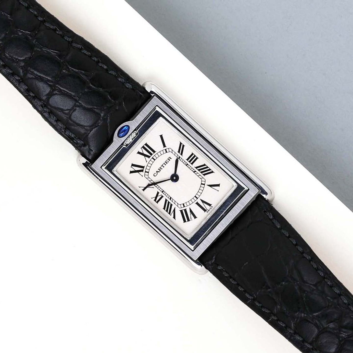 Cartier Tank Américaine W1011358 (1999) - Zilver wijzerplaat 25mm Staal (1/8)