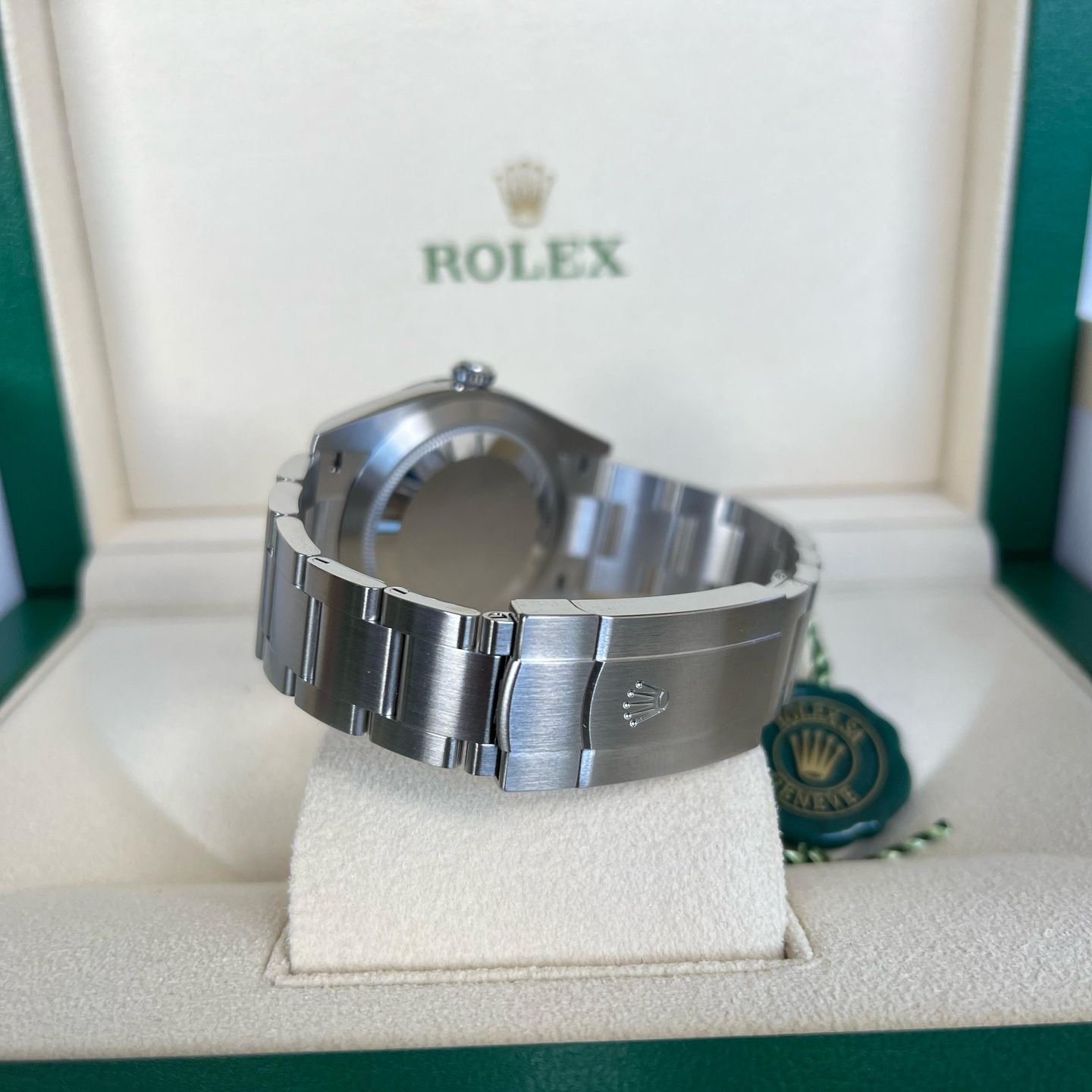 Rolex Oyster Perpetual 41 124300 (2025) - Blue dial 41 mm Steel case (7/7)