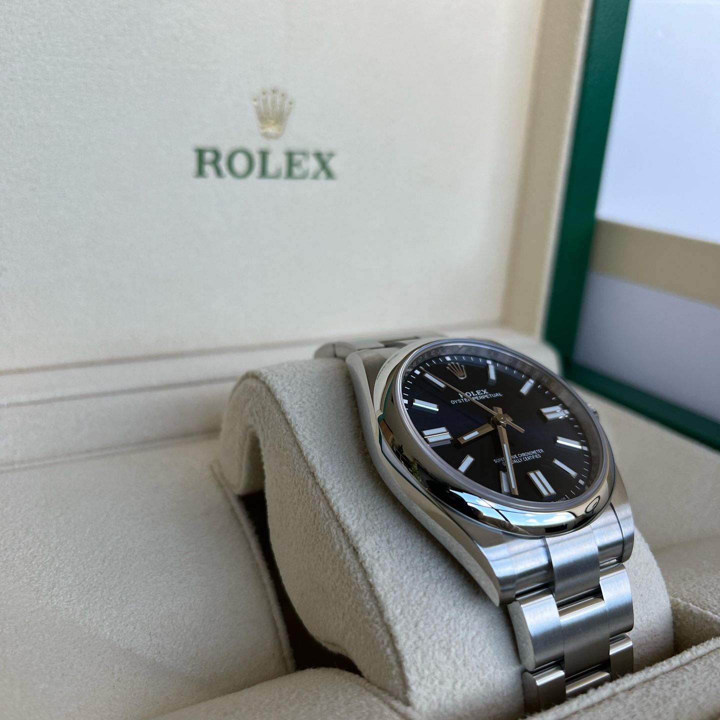 Rolex Oyster Perpetual 41 124300 (2025) - Blue dial 41 mm Steel case (5/7)