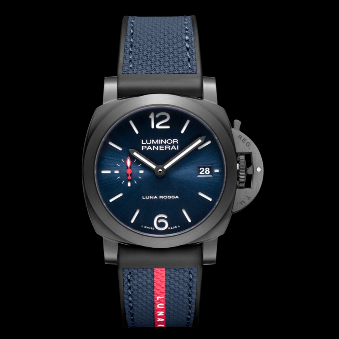 Panerai Luminor Due Luna PAM01408 (2024) - Blue dial 40 mm Steel case (1/1)