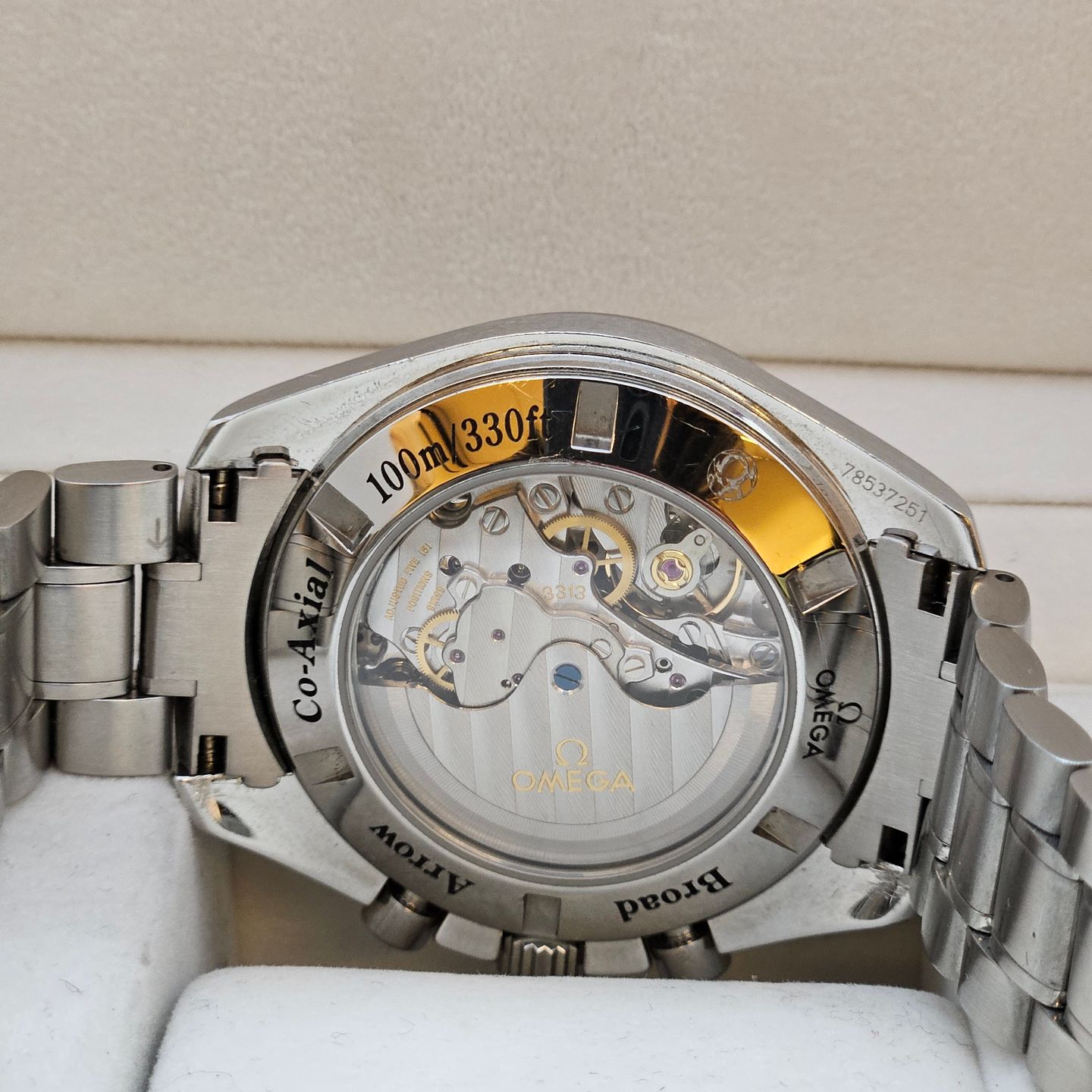 Omega Speedmaster Broad Arrow 321.10.44.50.01.001 (2010) - Black dial 44 mm Steel case (7/8)