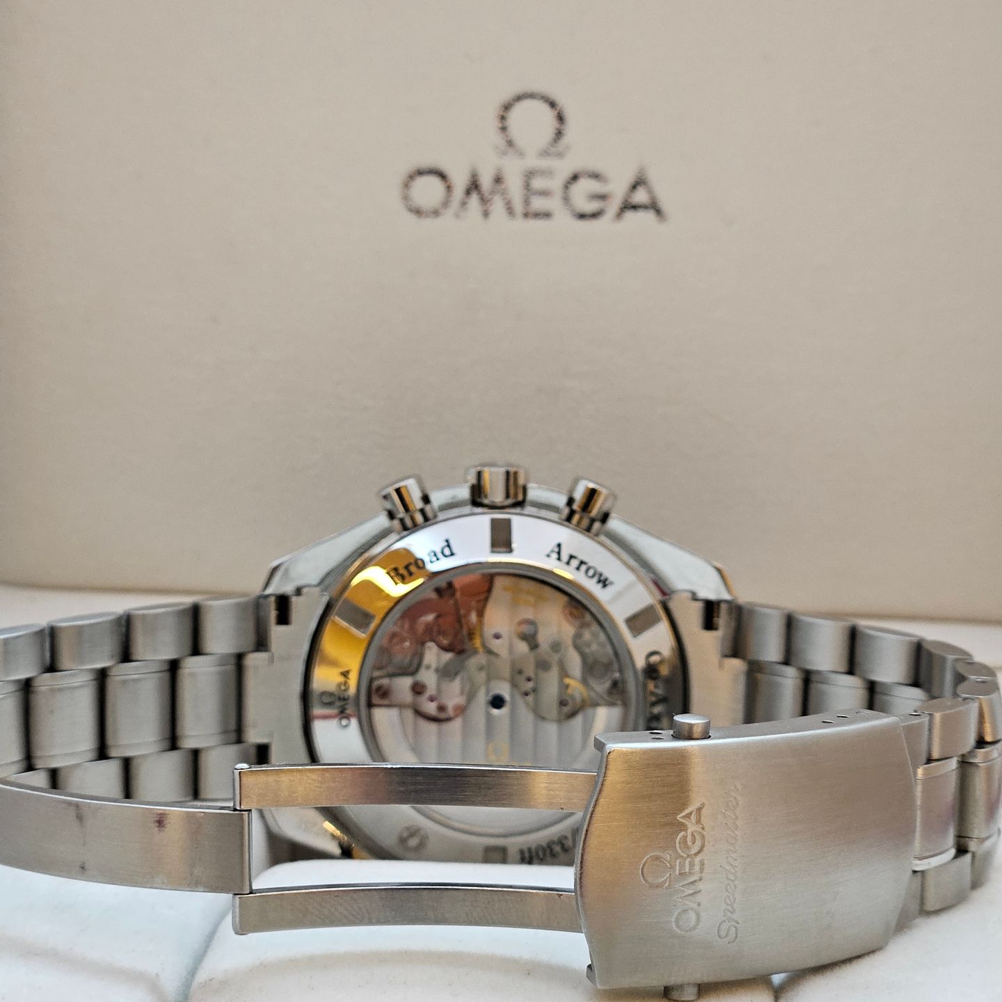 Omega Speedmaster Broad Arrow 321.10.44.50.01.001 (2010) - Black dial 44 mm Steel case (8/8)