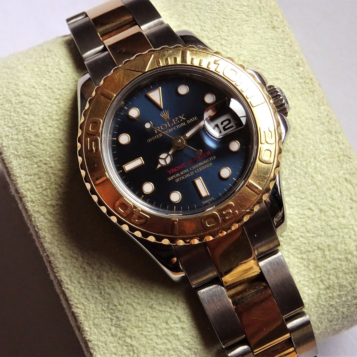 Rolex Yacht-Master 169623 (2006) - Blauw wijzerplaat 29mm Goud/Staal (1/7)