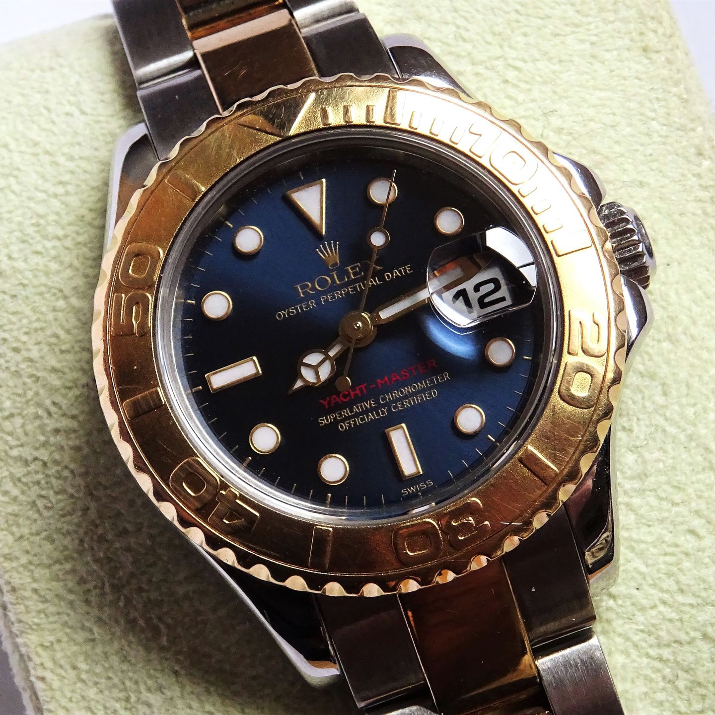 Rolex Yacht-Master 169623 (2006) - Blauw wijzerplaat 29mm Goud/Staal (2/7)