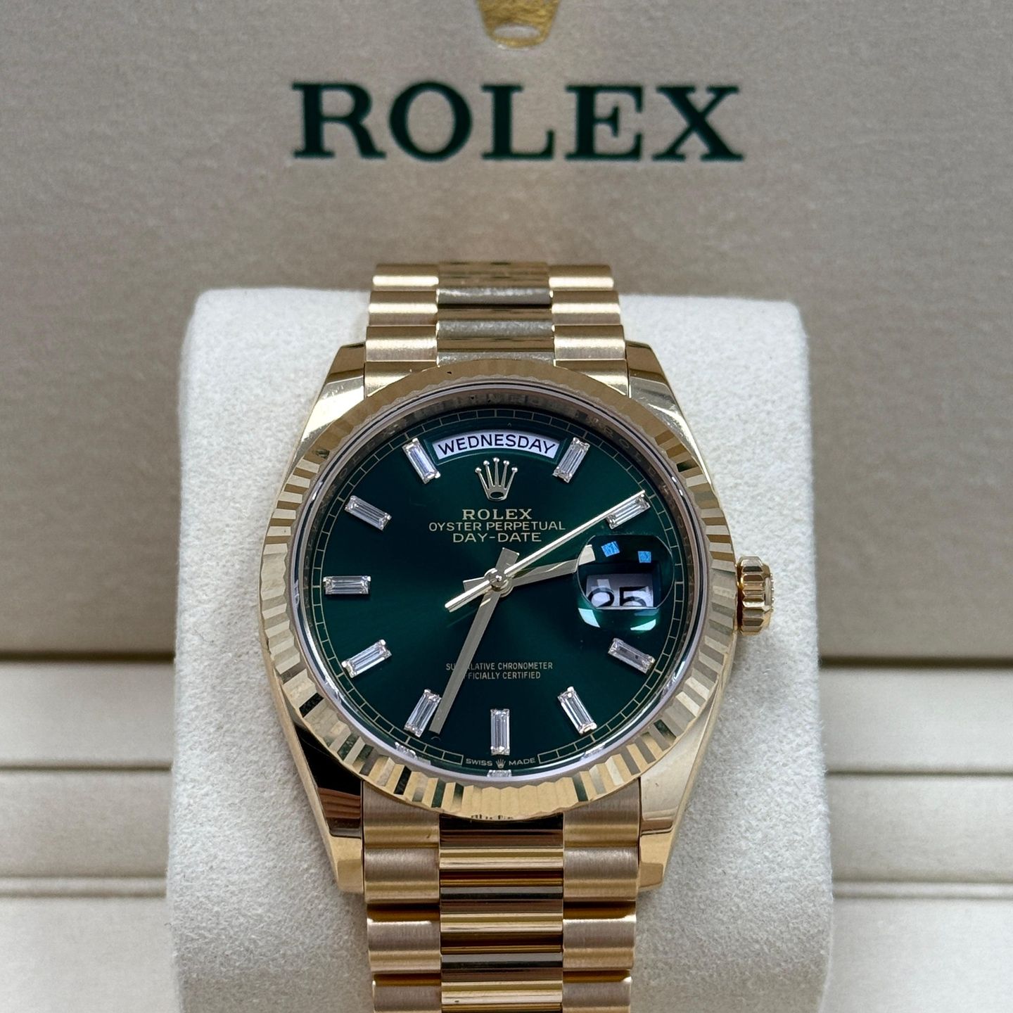 Rolex Day-Date 36 128238 (2025) - Onbekend wijzerplaat 36mm Geelgoud (1/6)