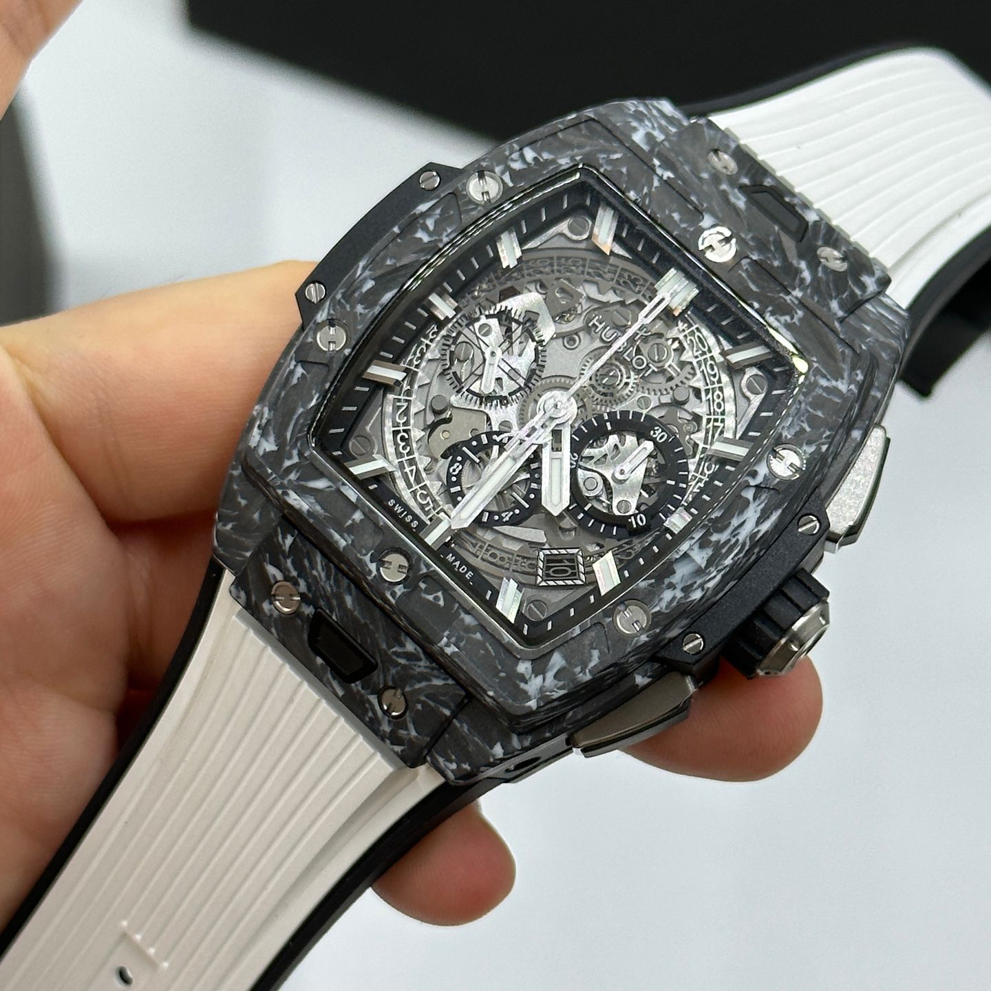 Hublot Spirit of Big Bang 642.qw.0170.rx.thg (2023) - Transparent dial Unknown Carbon case (3/8)