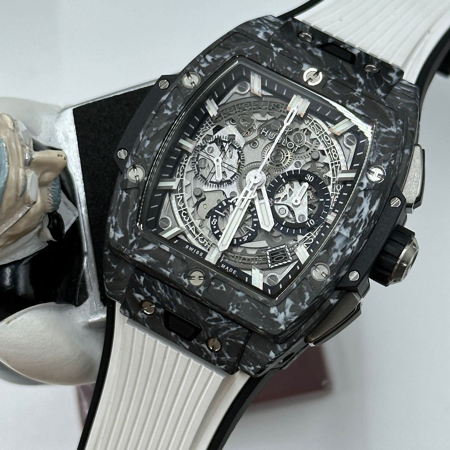 Hublot Spirit of Big Bang 642.qw.0170.rx.thg (2023) - Transparant wijzerplaat Onbekend Carbon (1/8)