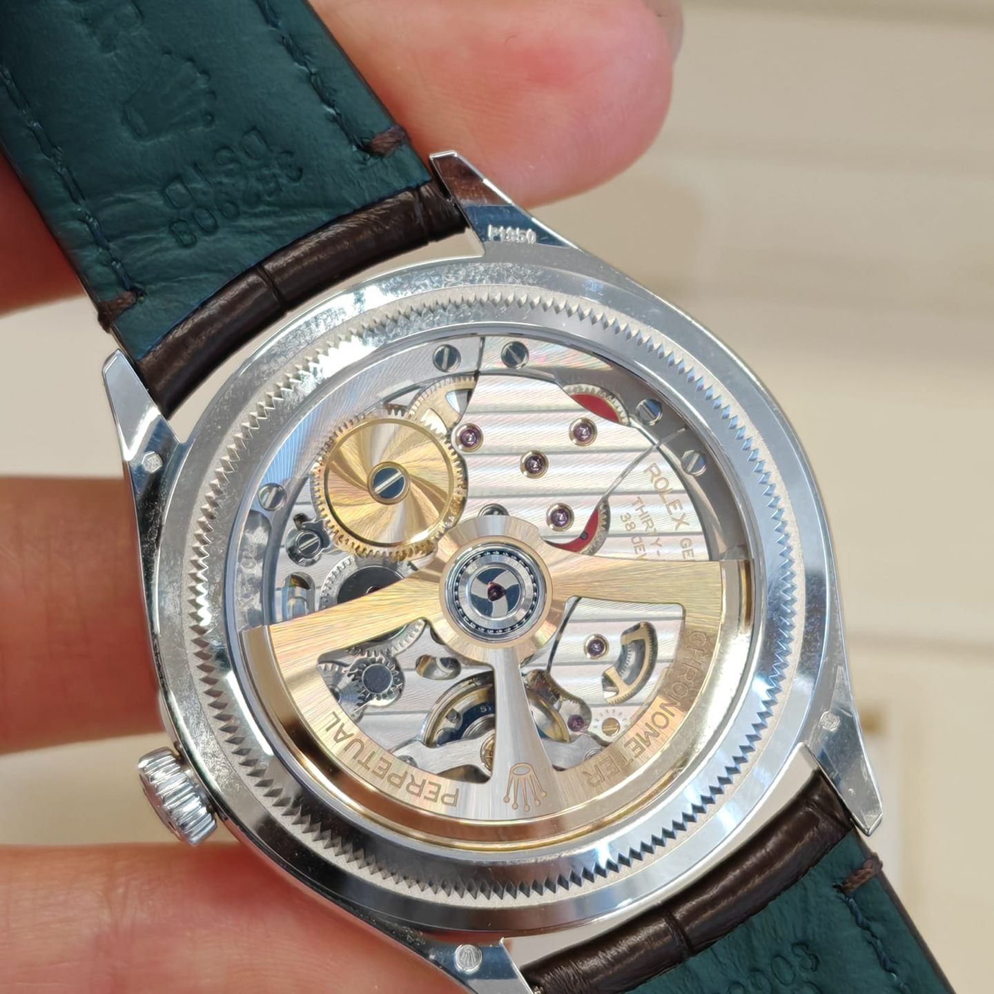 Rolex Perpetual 1908 52506 (2025) - Blauw wijzerplaat 39mm Platina (3/7)