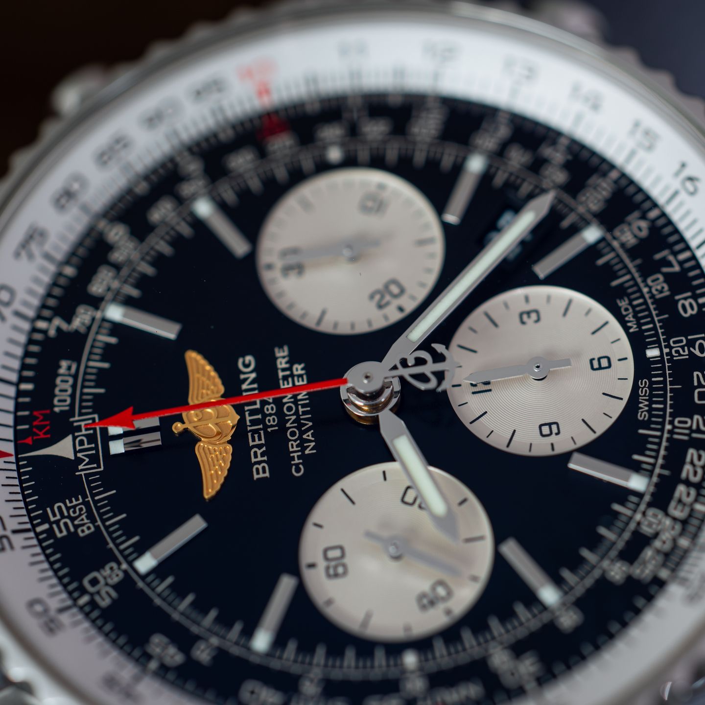 Breitling Navitimer 01 AB012012/BB01 (2013) - Zwart wijzerplaat 43mm Staal (5/7)