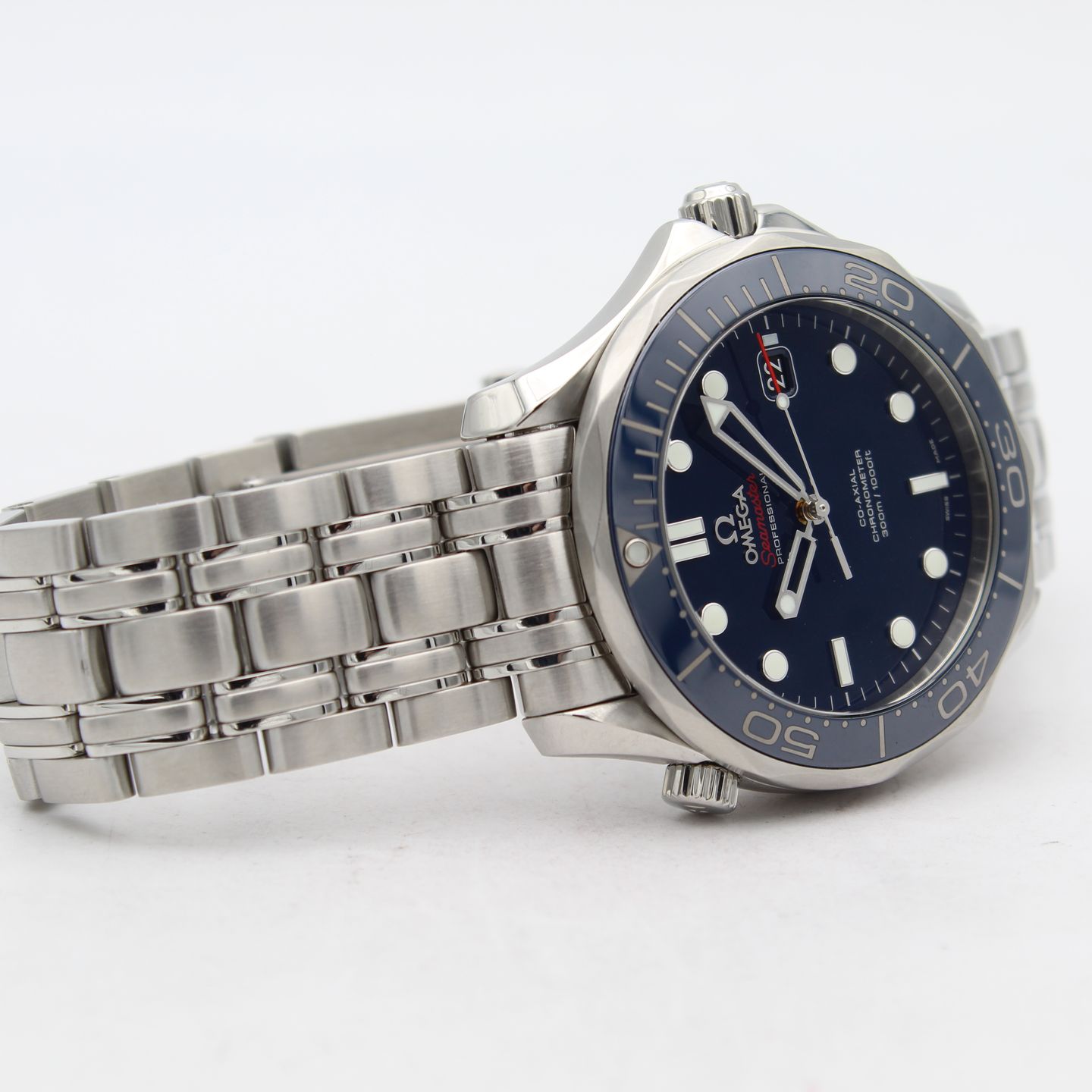 Omega Seamaster Diver 300 M 212.30.41.20.03.001 (Onbekend (willekeurig serienummer)) - Blauw wijzerplaat 41mm Staal (5/8)