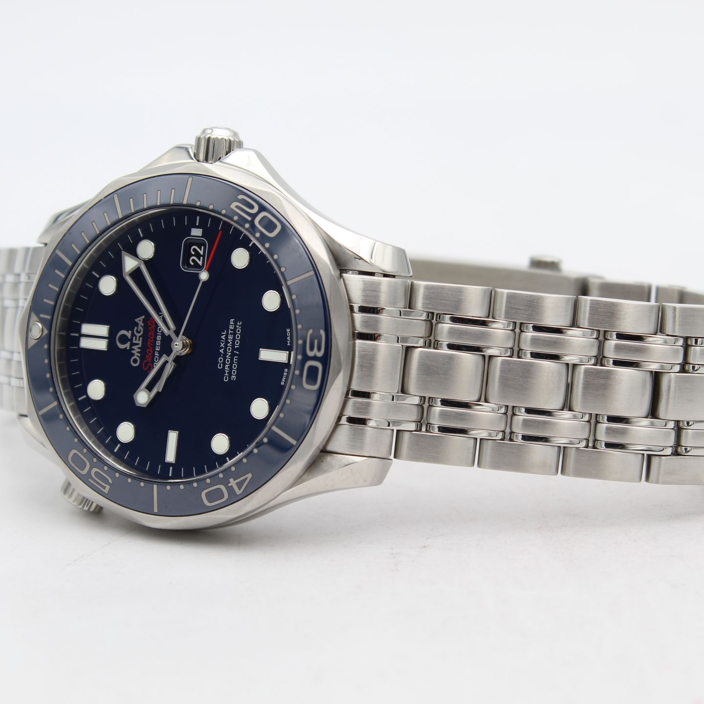 Omega Seamaster Diver 300 M 212.30.41.20.03.001 (Onbekend (willekeurig serienummer)) - Blauw wijzerplaat 41mm Staal (6/8)