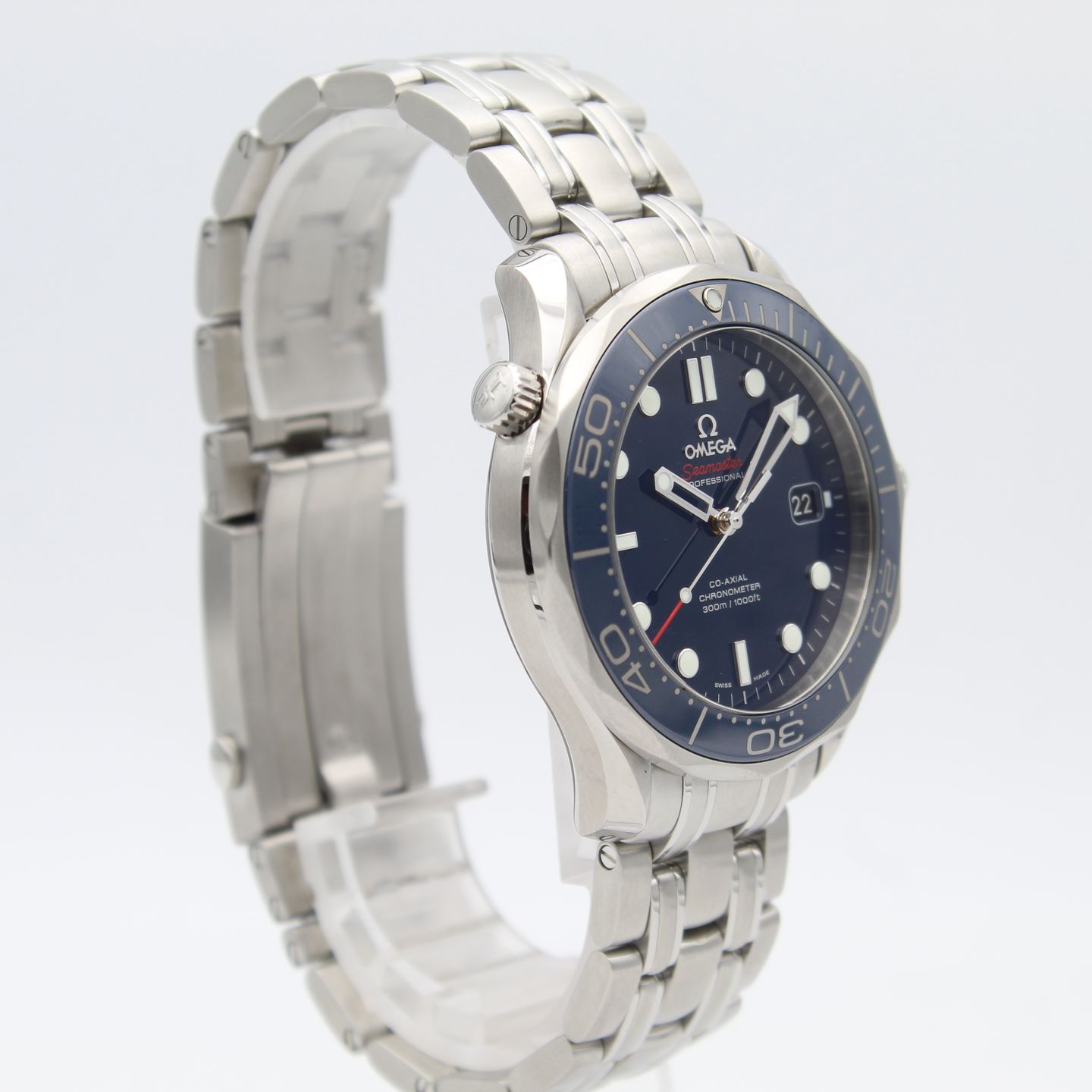Omega Seamaster Diver 300 M 212.30.41.20.03.001 (Onbekend (willekeurig serienummer)) - Blauw wijzerplaat 41mm Staal (2/8)