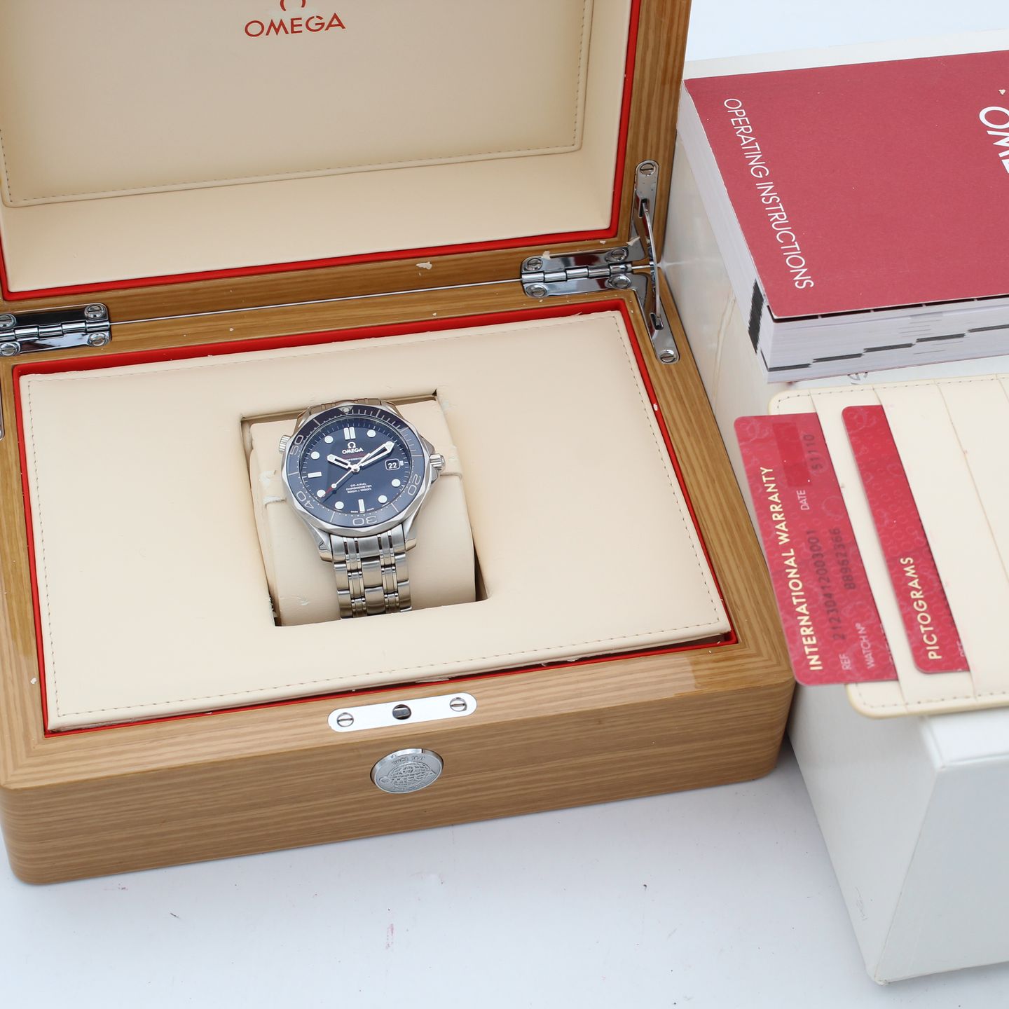 Omega Seamaster Diver 300 M 212.30.41.20.03.001 (Onbekend (willekeurig serienummer)) - Blauw wijzerplaat 41mm Staal (8/8)