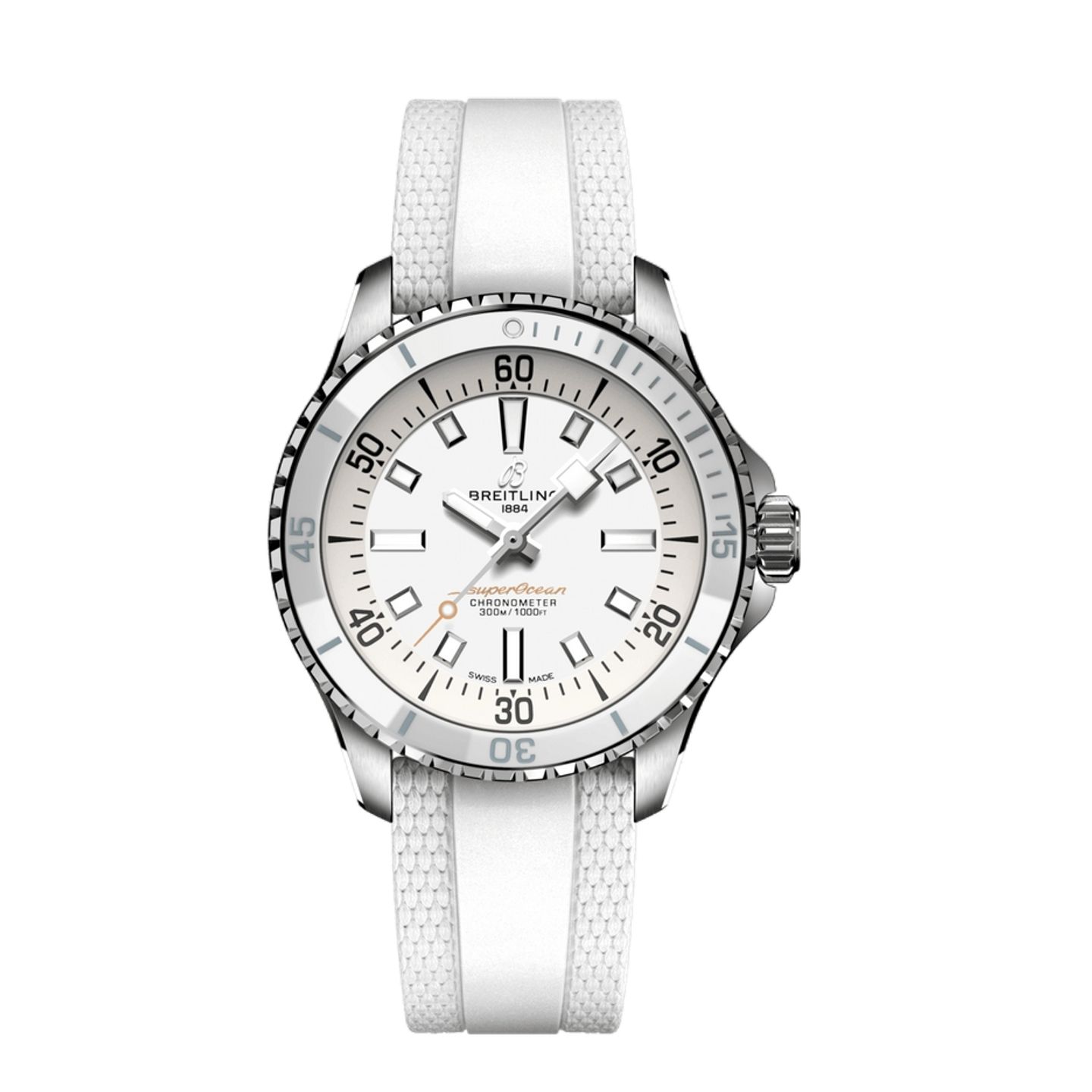 Breitling Superocean 36 A17377211A1S1 (2023) - Wit wijzerplaat 36mm Staal (1/1)