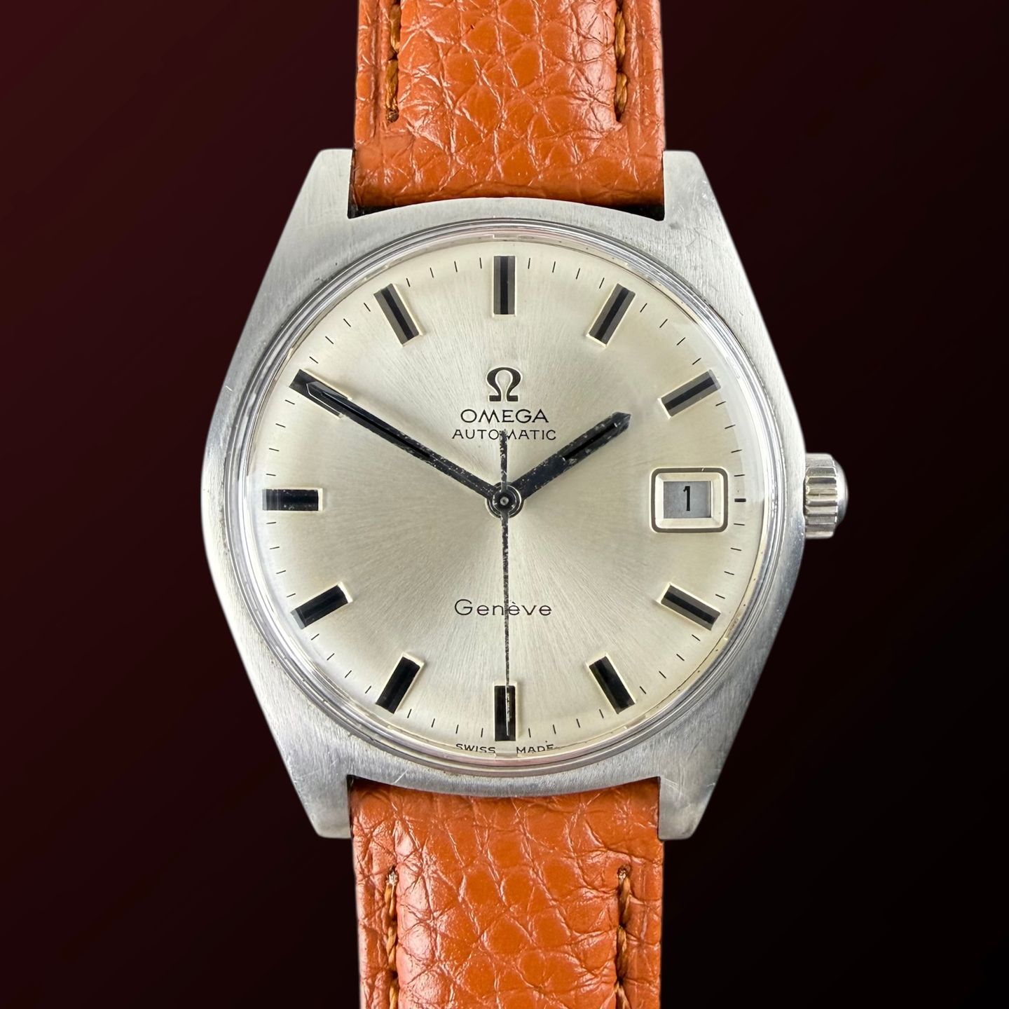 Omega Genève 166.041 (1968) - White dial 34 mm Steel case (1/8)
