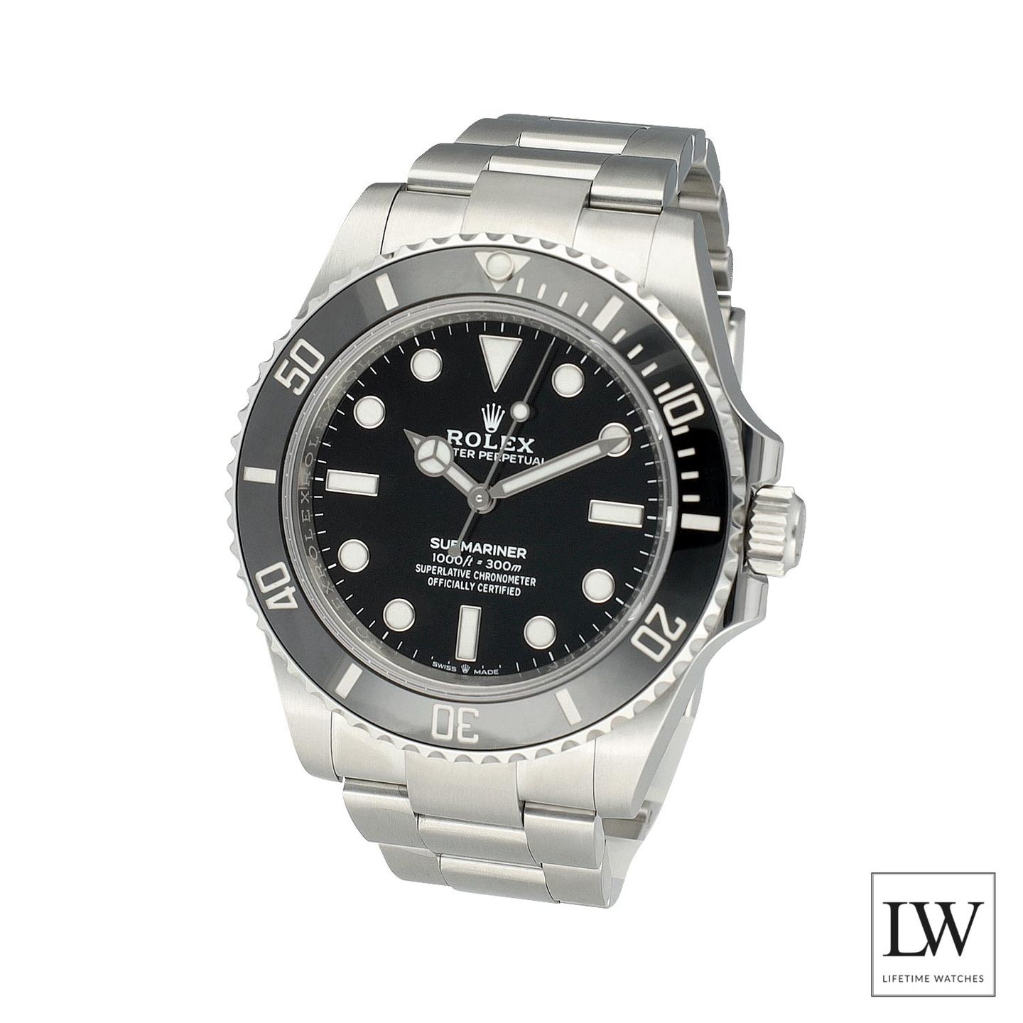 Rolex Submariner No Date 124060 (2021) - Zwart wijzerplaat 41mm Staal (4/8)