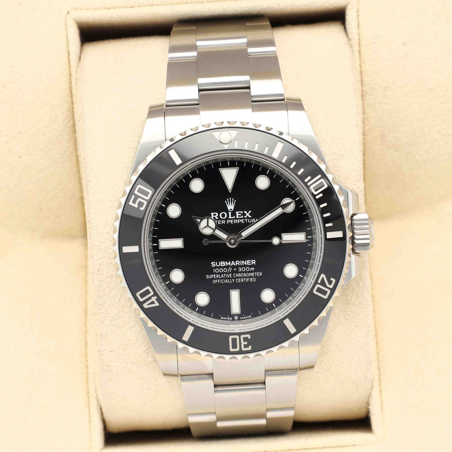 Rolex Submariner No Date 124060 (2021) - Zwart wijzerplaat 41mm Staal (1/8)