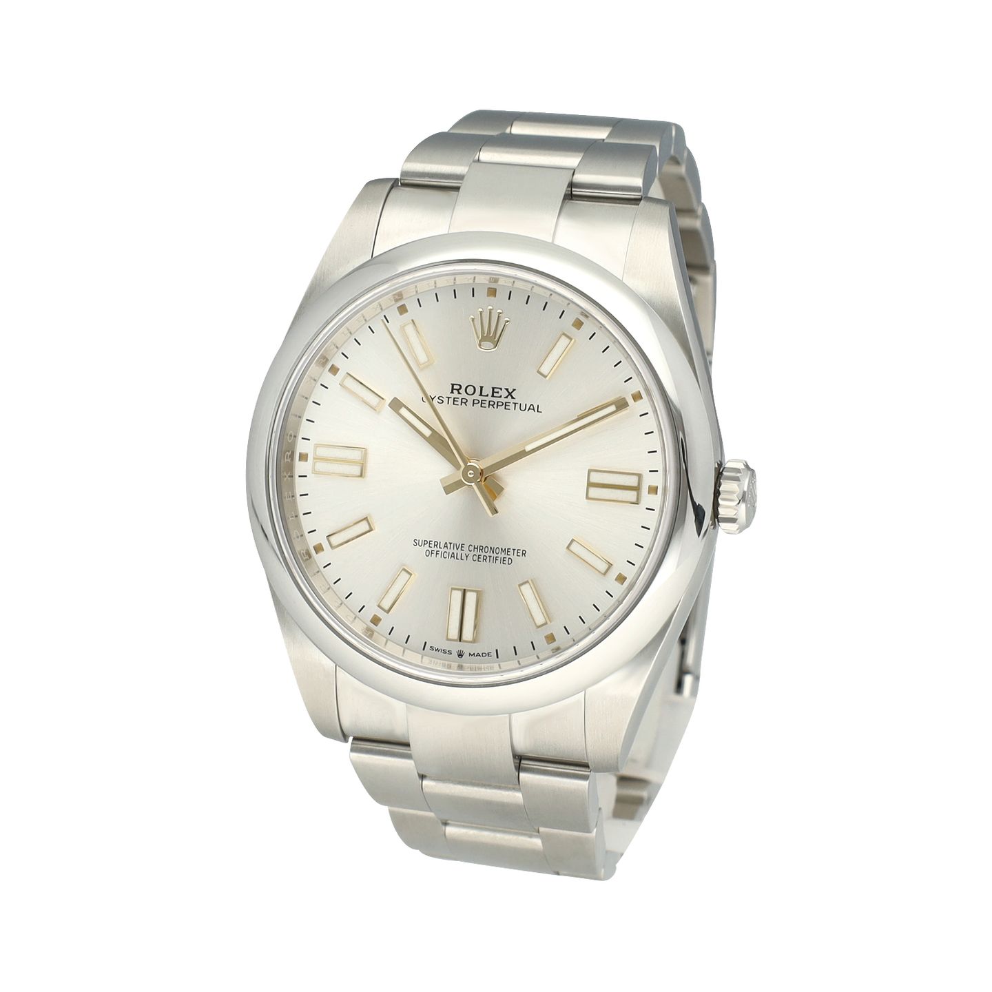 Rolex Oyster Perpetual 41 124300 (2025) - Silver dial 41 mm Steel case (3/8)