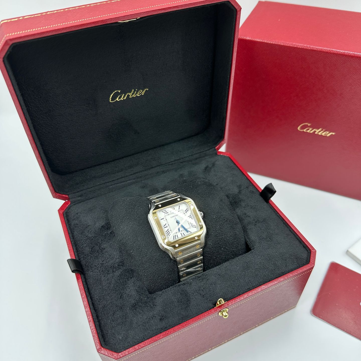 Cartier Santos W2SA0016 (2023) - Zilver wijzerplaat 35mm Staal (2/8)