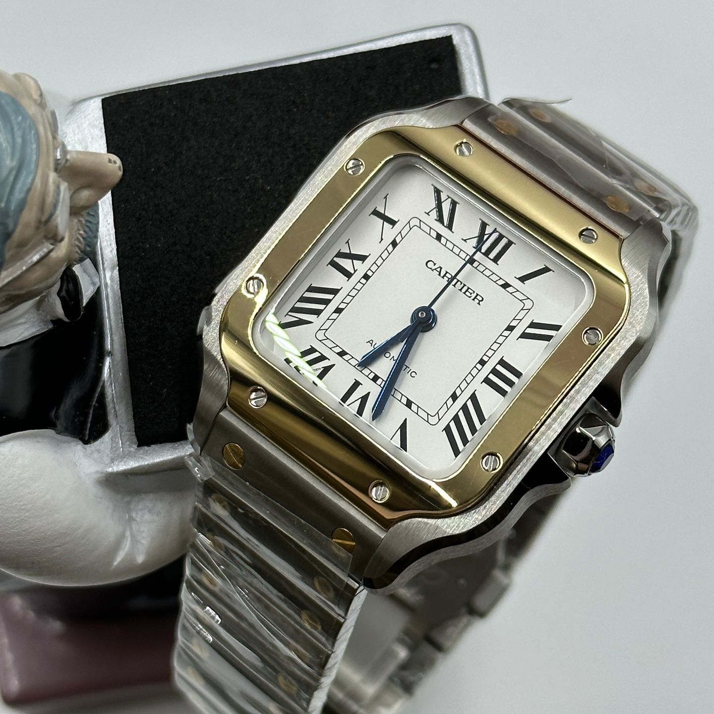 Cartier Santos W2SA0016 (2023) - Zilver wijzerplaat 35mm Staal (1/8)