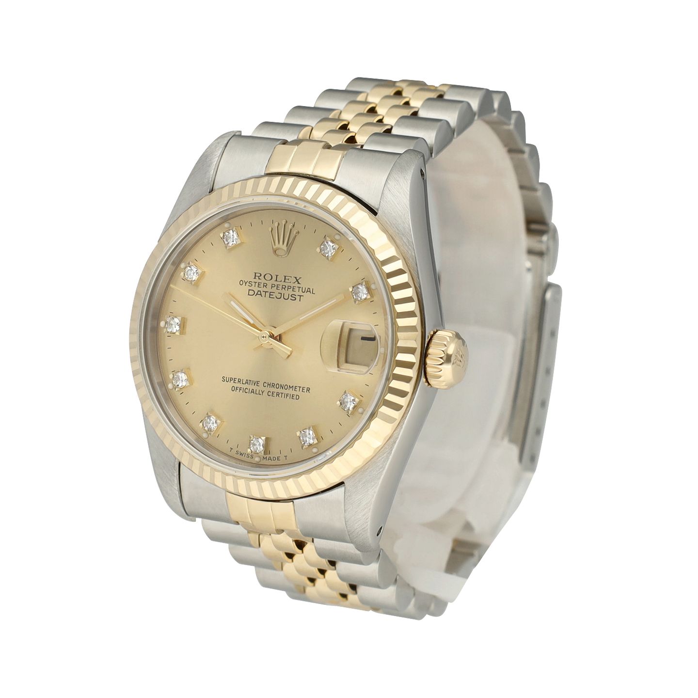 Rolex Datejust 31 Rolex Datejust 31 / 68273 / 1990 / Box & Papers / 24 Months Warranty (1990) - Champagne wijzerplaat 31mm Goud/Staal (5/8)