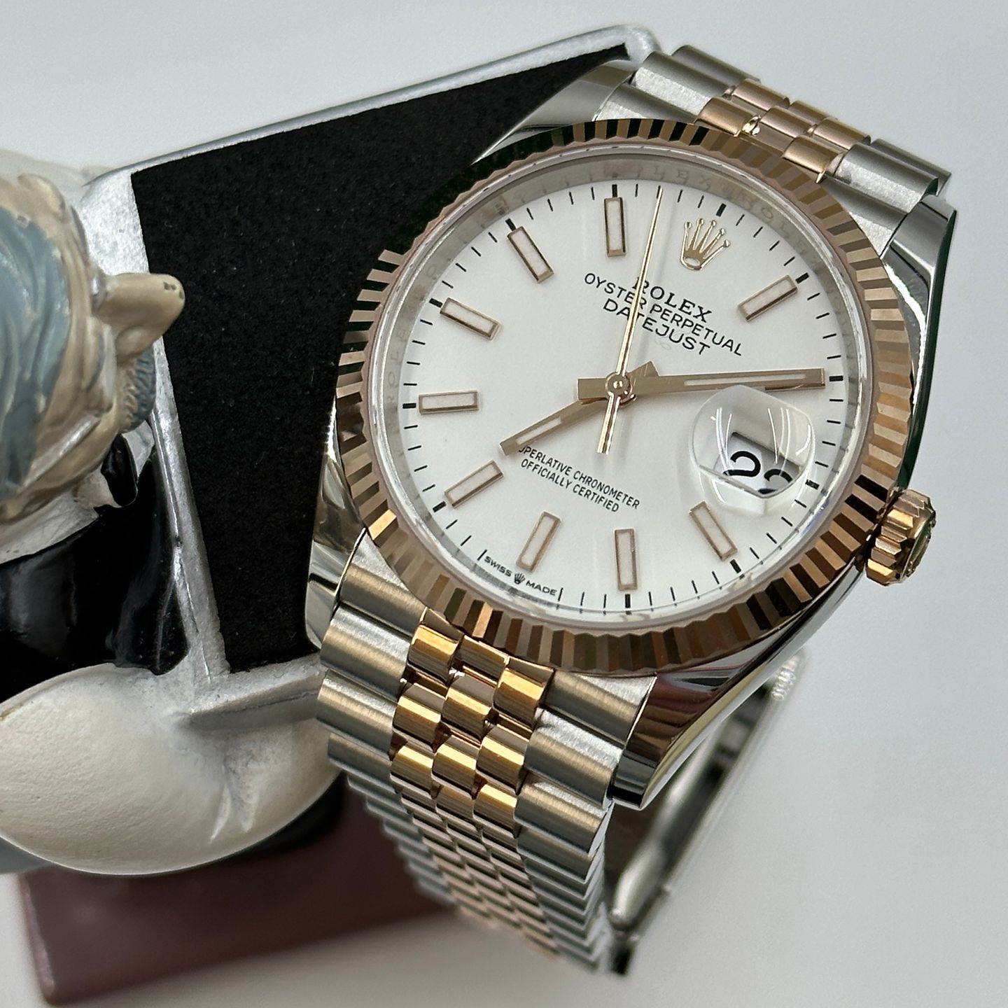 Rolex Datejust 36 126231 (2024) - Wit wijzerplaat 36mm Staal (1/8)