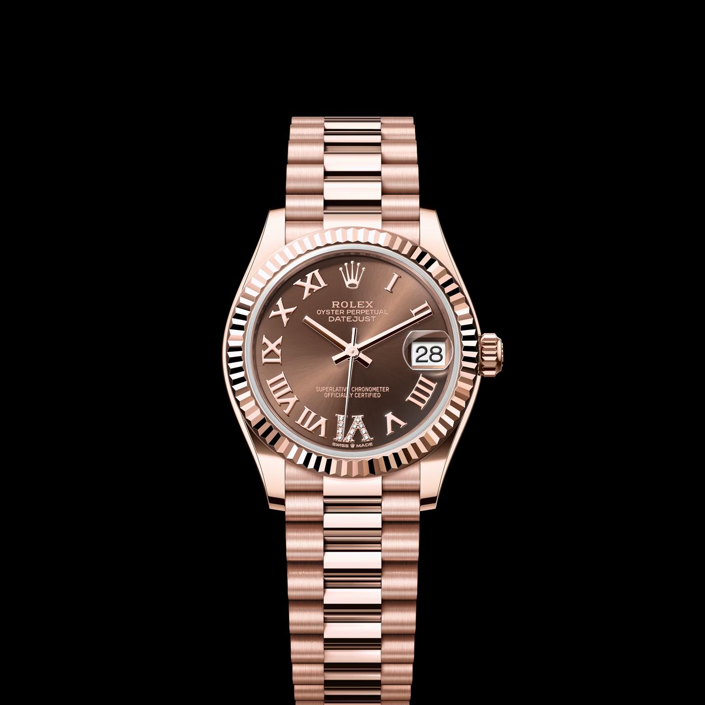 Rolex Datejust 31 278275 (2022) - Brown dial 31 mm Rose Gold case (1/1)