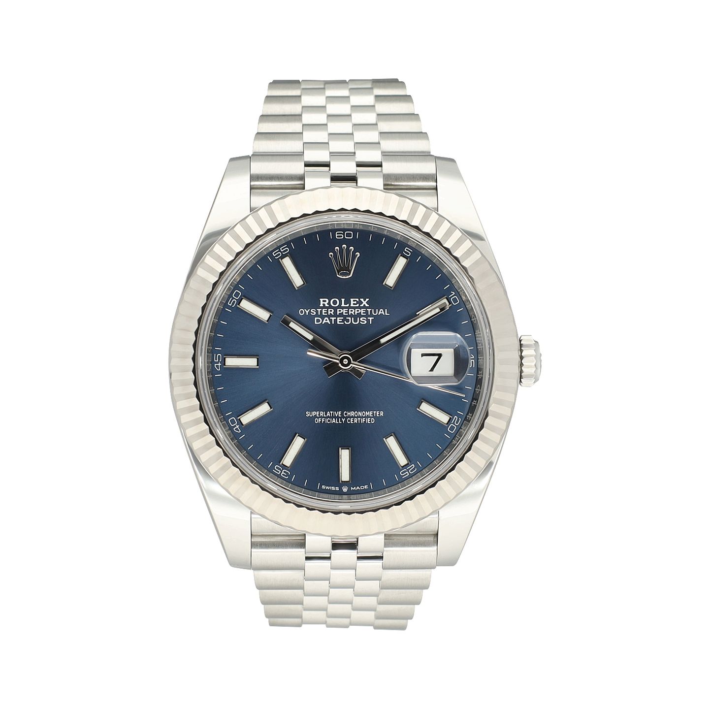 Rolex Datejust 41 126334 (2023) - Blauw wijzerplaat 41mm Staal (3/8)