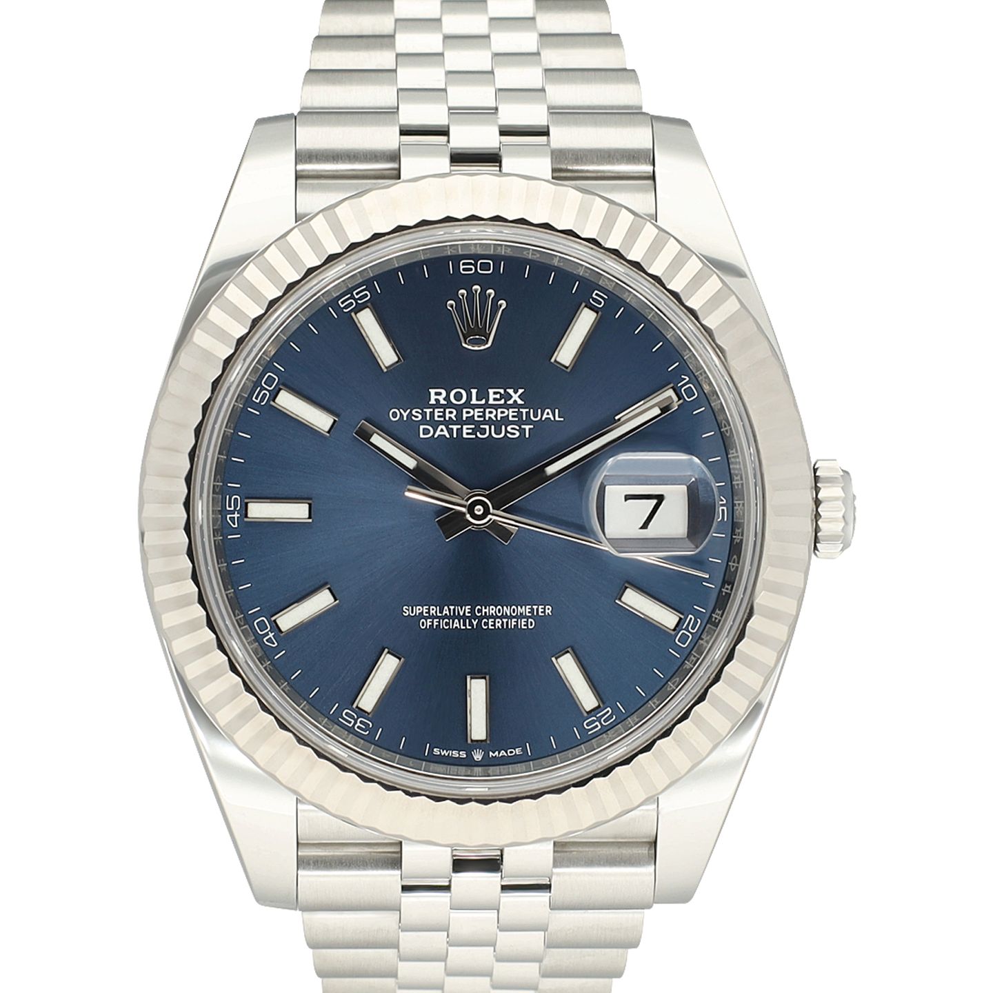 Rolex Datejust 41 126334 (2023) - Blauw wijzerplaat 41mm Staal (2/8)