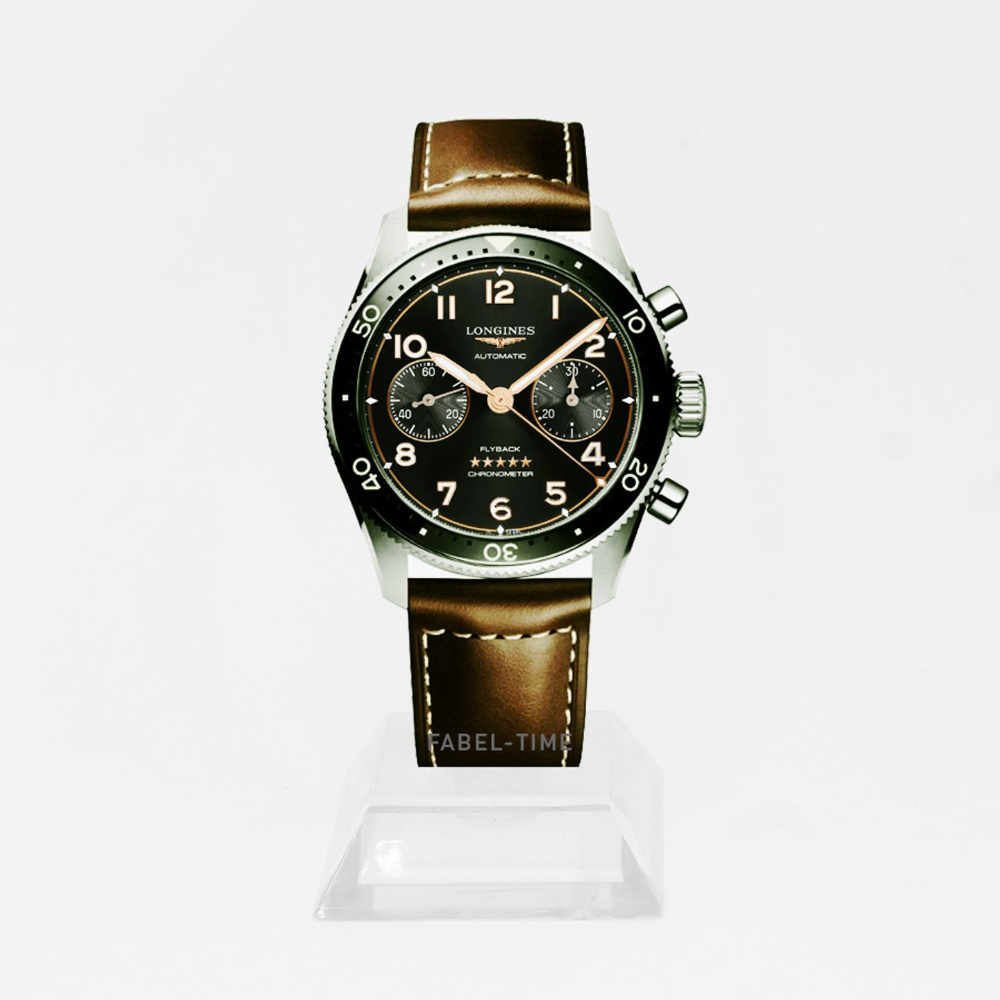 Longines Spirit L3.821.4.53.2 (2024) - Zwart wijzerplaat 42mm Staal (1/1)