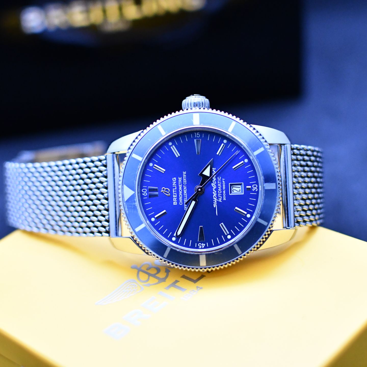 Breitling Superocean Heritage 46 A1732016.C734.144A (2007) - Blue dial 46 mm Steel case (1/7)