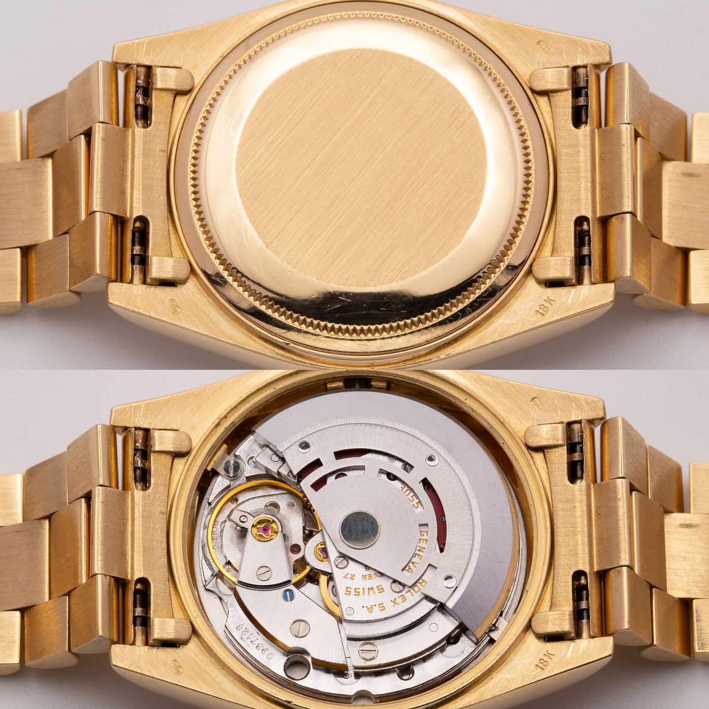 Rolex Day-Date 36 18038 (1984) - Champagne dial 36 mm Yellow Gold case (7/8)