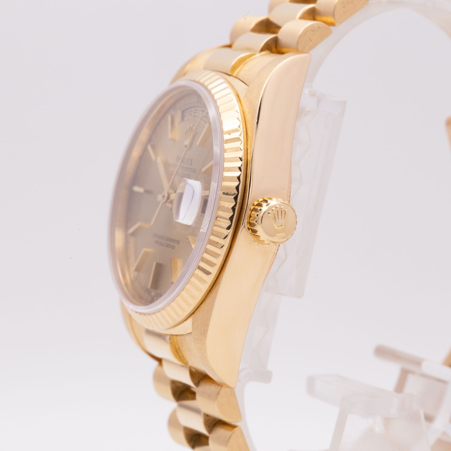 Rolex Day-Date 36 18038 (1984) - Champagne dial 36 mm Yellow Gold case (3/8)