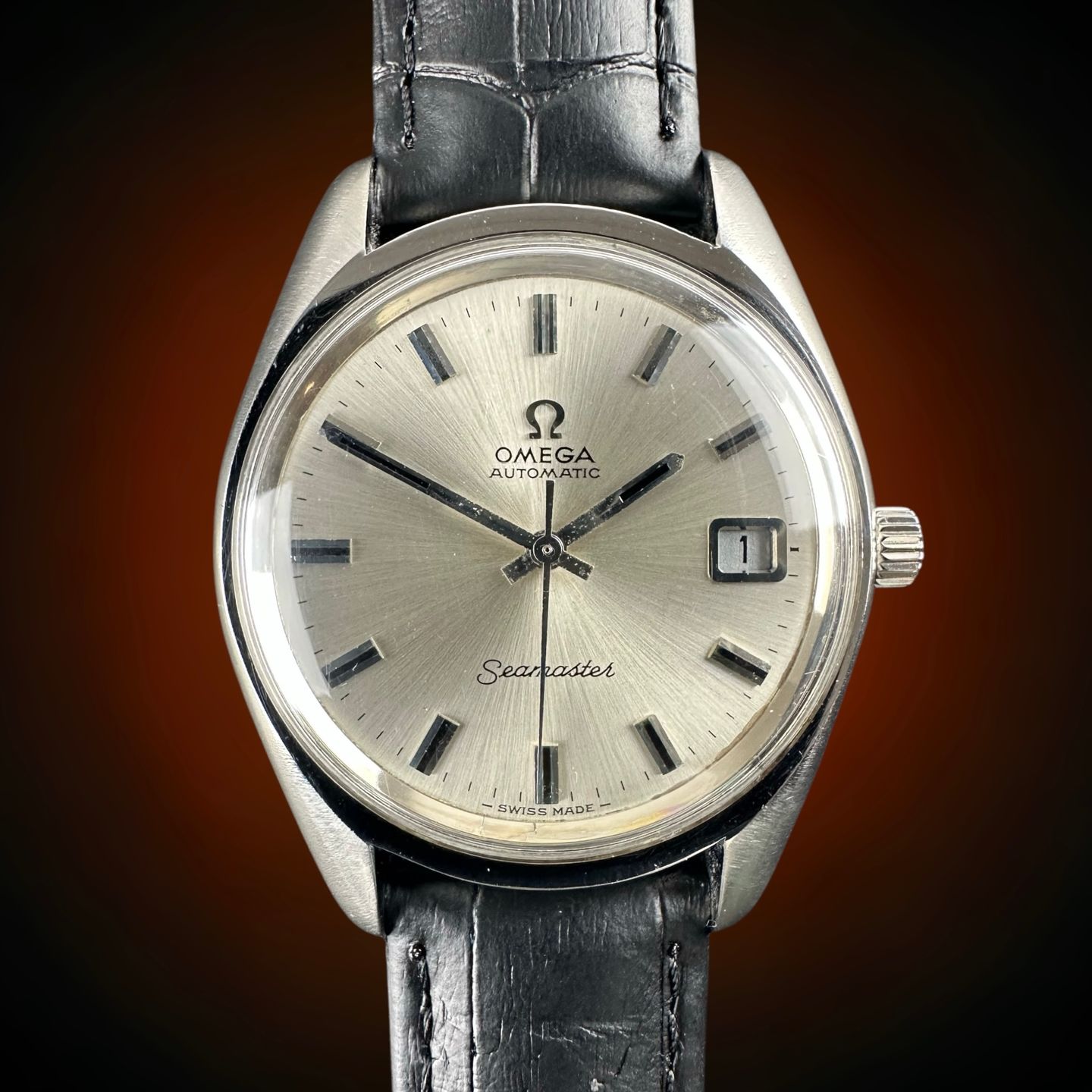 Omega Seamaster 166.067 (1970) - Wit wijzerplaat 36mm Staal (1/8)