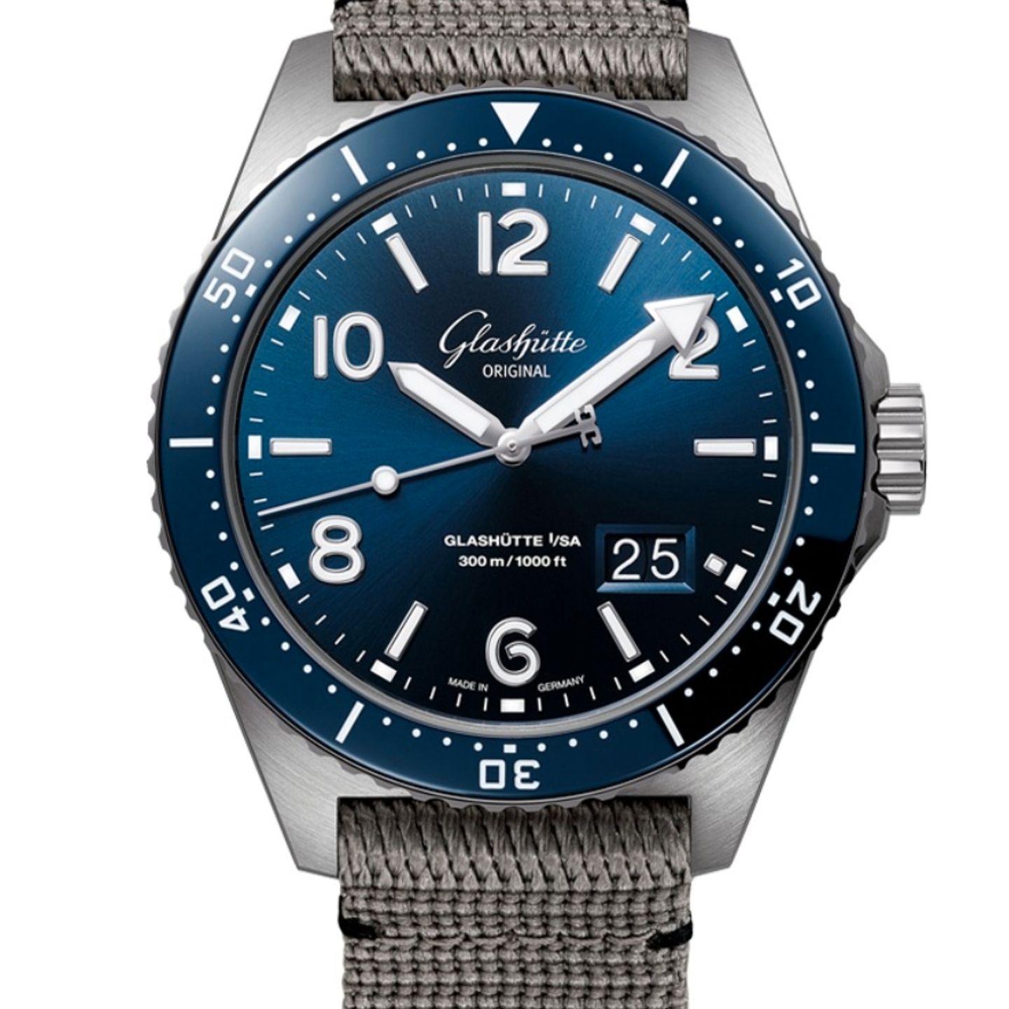 Glashütte Original SeaQ Panorama Date 1-36-13-02-81-34 (2022) - Blue dial 43 mm Steel case (1/1)