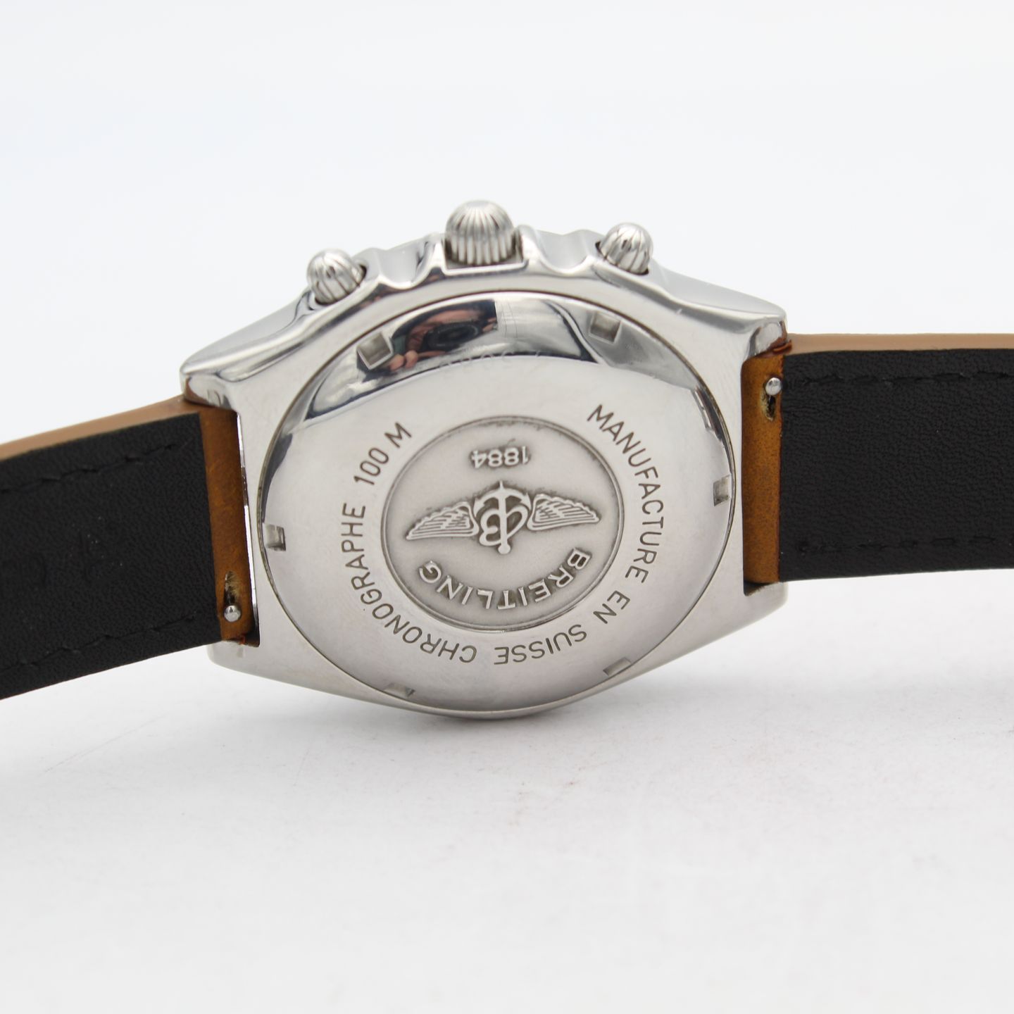 Breitling Chronomat A13050.1 (Unknown (random serial)) - White dial 45 mm Steel case (5/8)