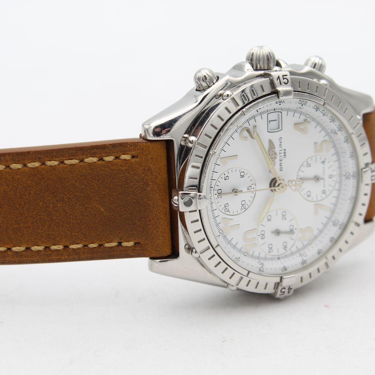 Breitling Chronomat A13050.1 (Unknown (random serial)) - White dial 45 mm Steel case (4/8)
