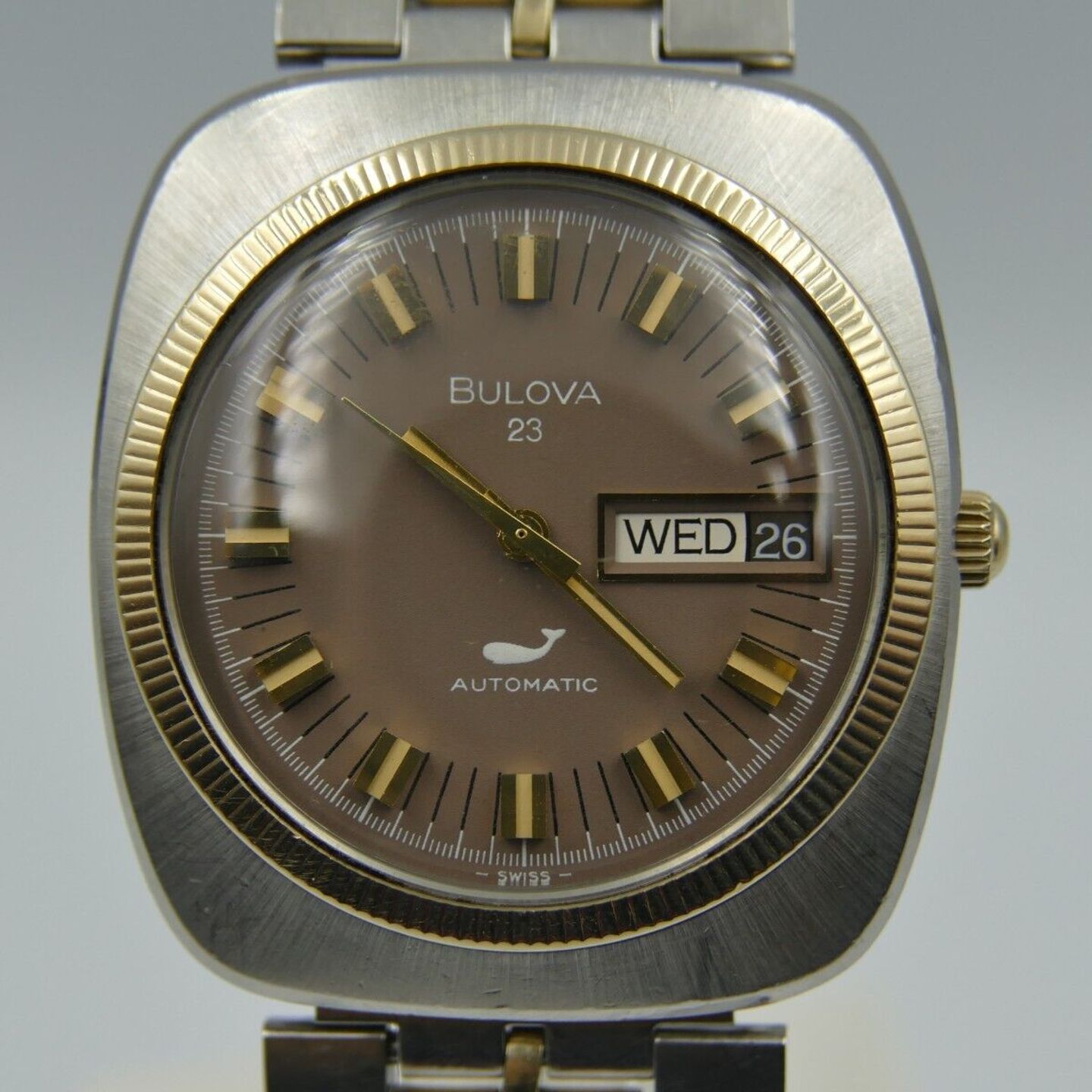 Bulova Vintage Unknown (Onbekend (willekeurig serienummer)) - Bruin wijzerplaat Onbekend Onbekend (10/16)