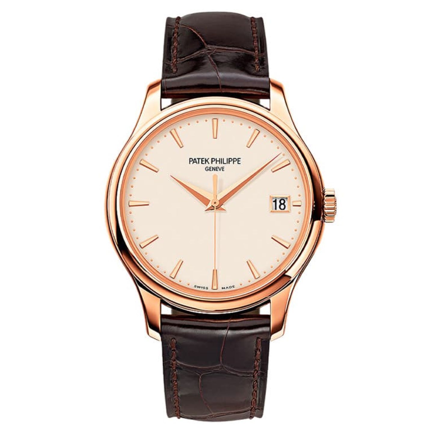 Patek Philippe Calatrava 5227R-001 (Onbekend (willekeurig serienummer)) - Champagne wijzerplaat 39mm Roségoud (1/1)