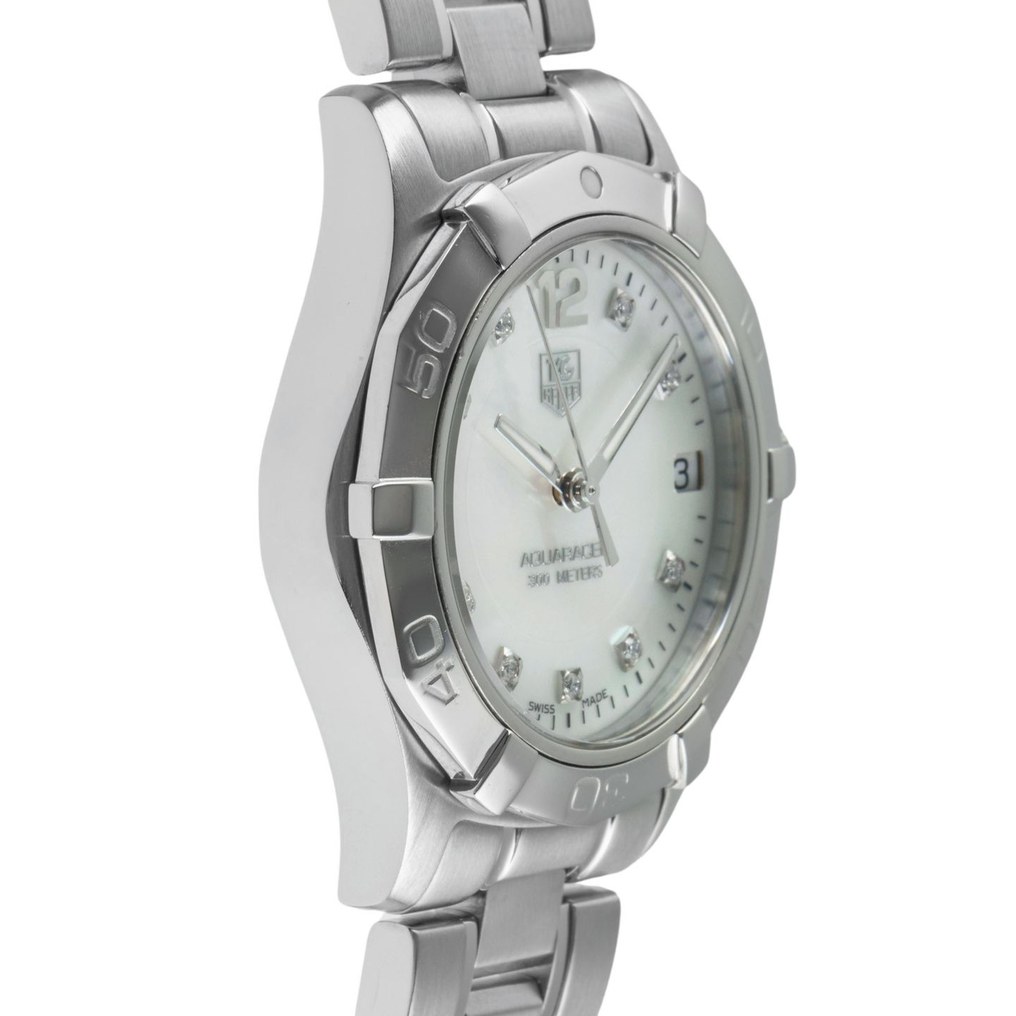 TAG Heuer Aquaracer Lady WAF1312.BA0817 (Unknown (random serial)) - Pearl dial 32 mm Steel case (7/8)